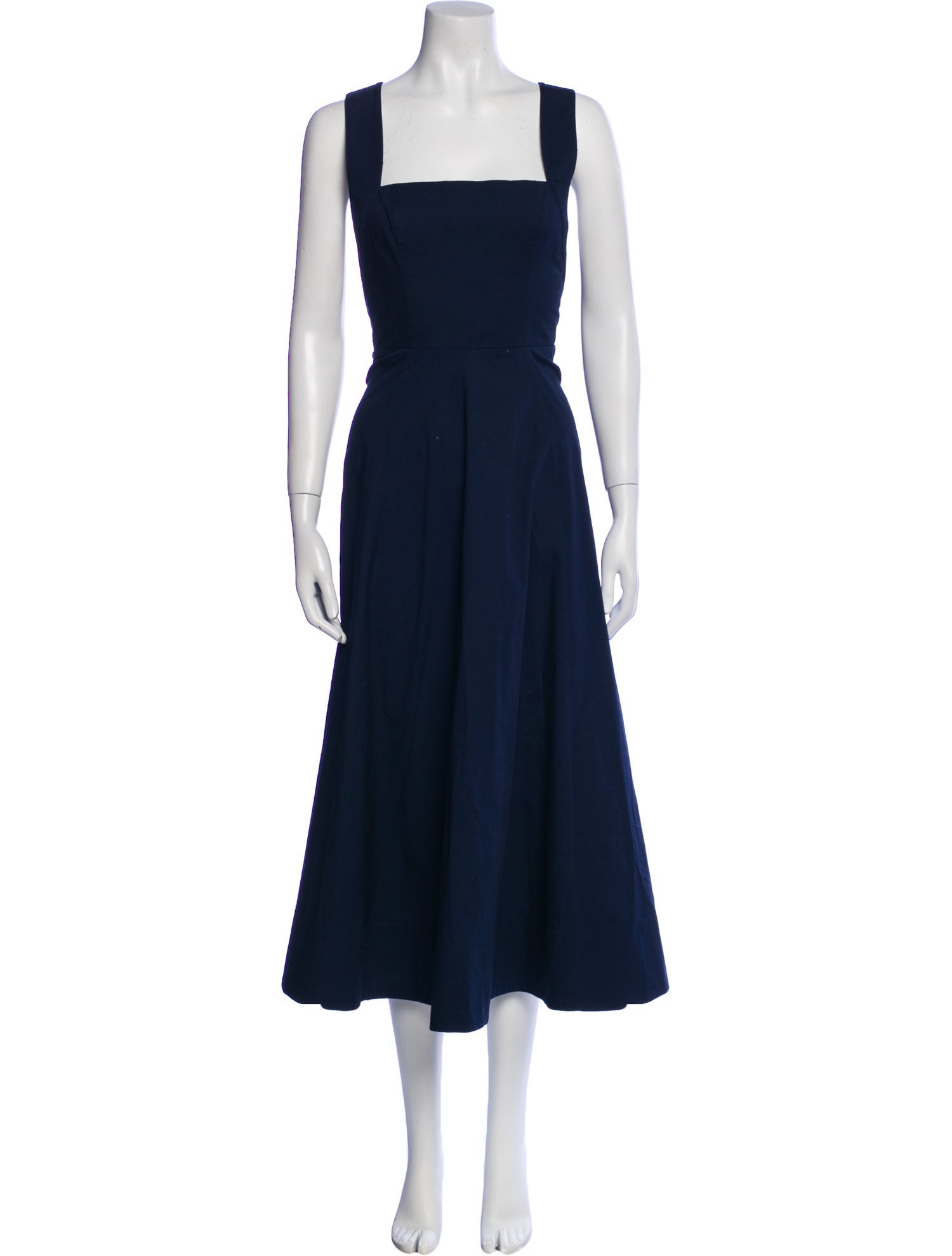 Staud Square Neckline Long Dress