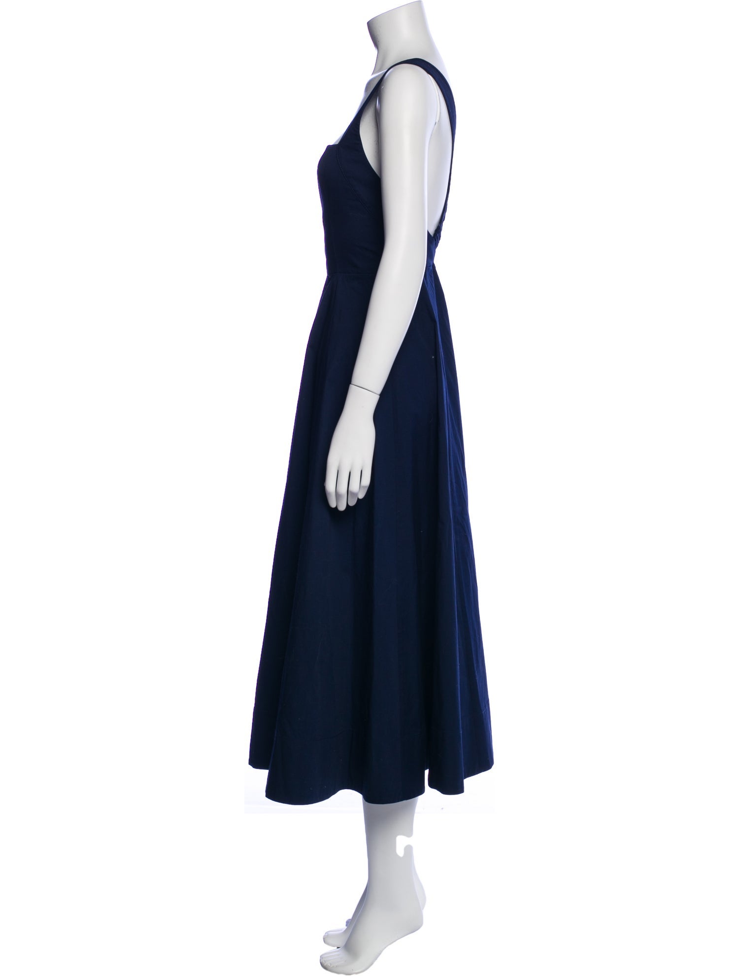 Staud Square Neckline Long Dress