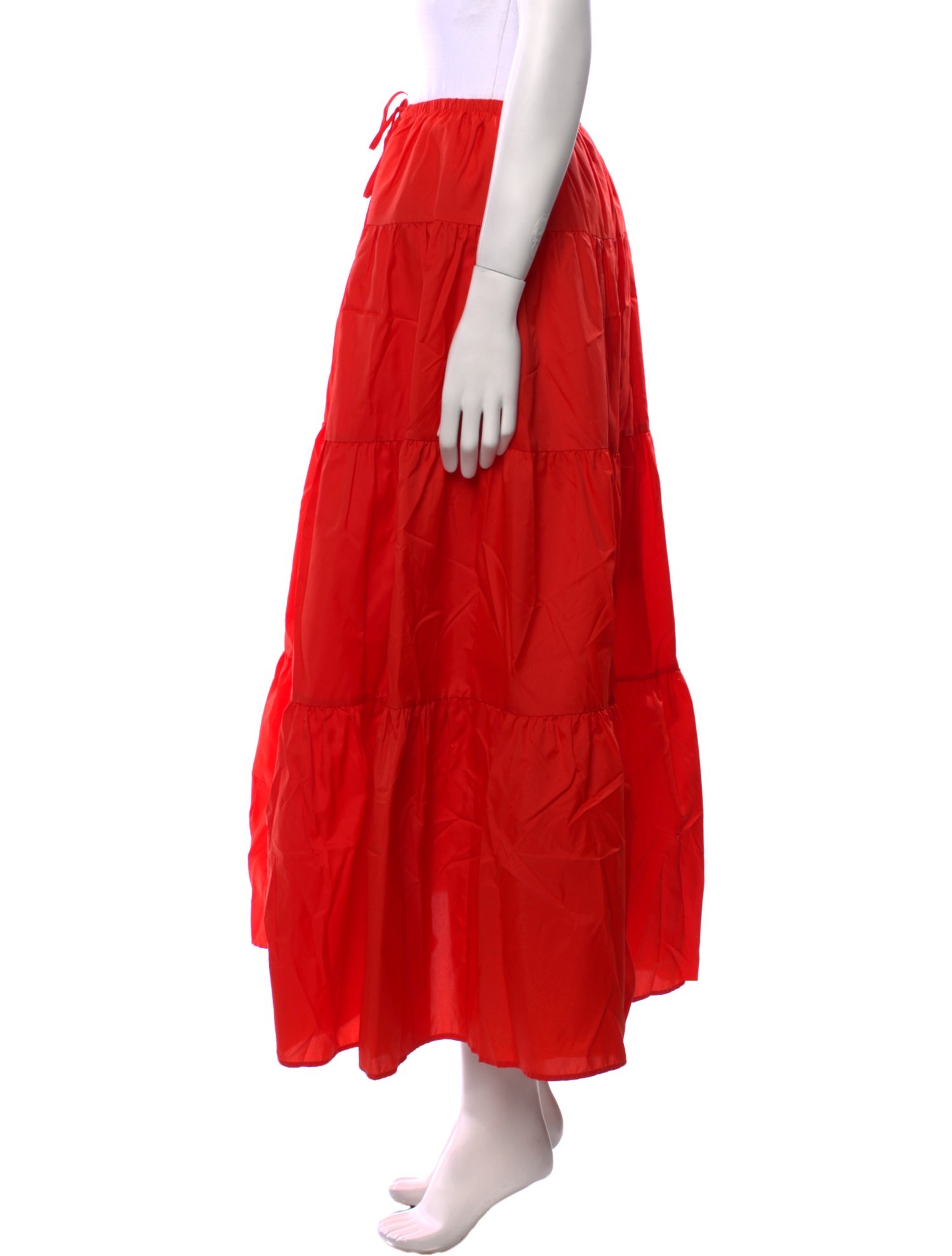 Staud Nylon Midi Length Skirt