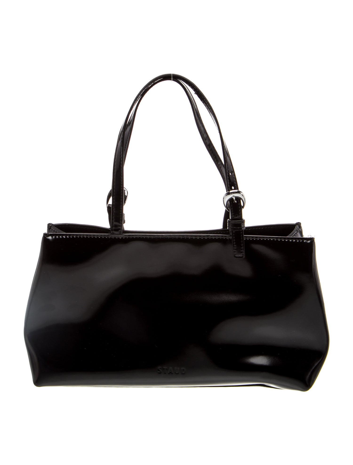 Staud Patent Leather Top Handle Bag