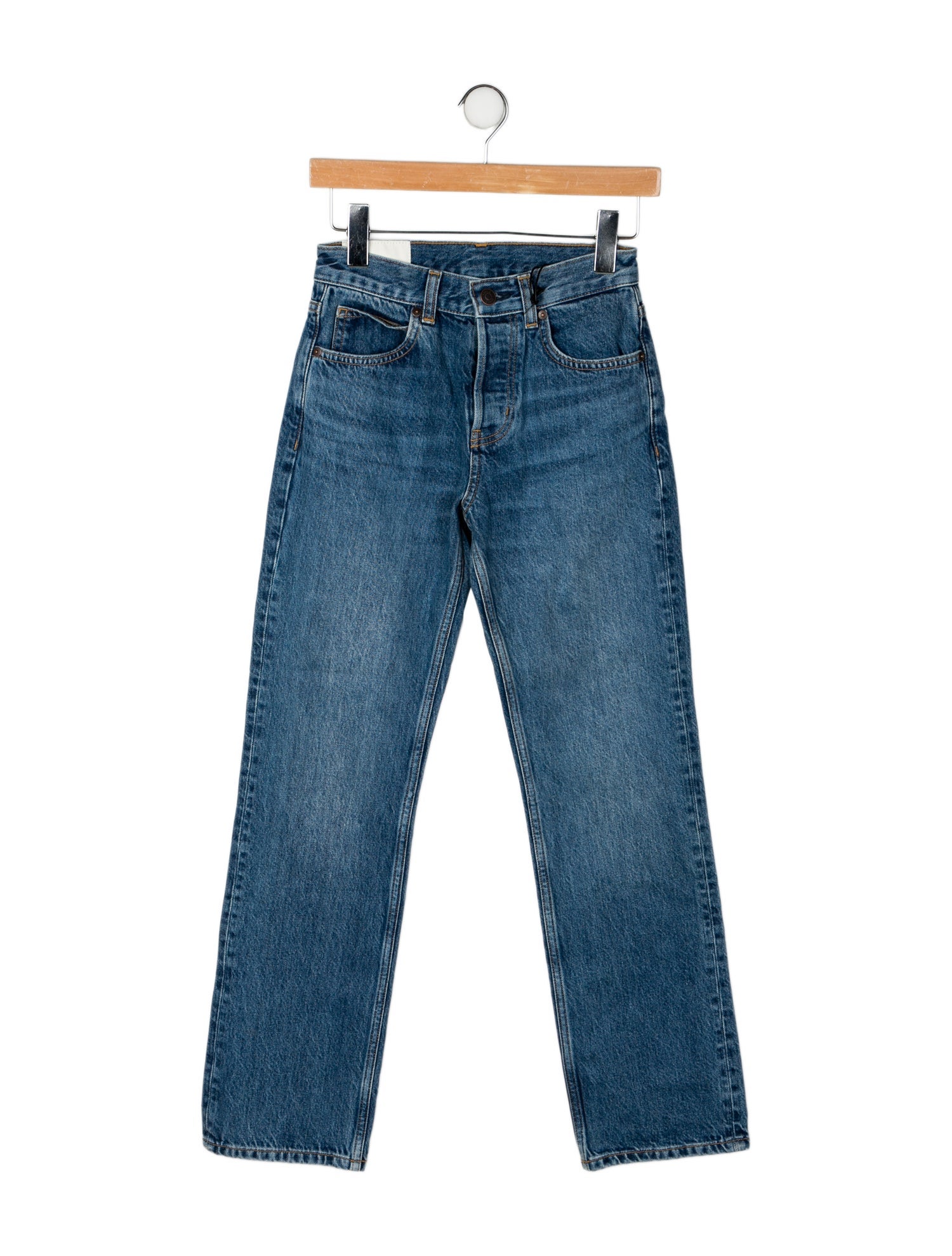 Staud Mid-Rise Straight Leg Jeans w/ Tags