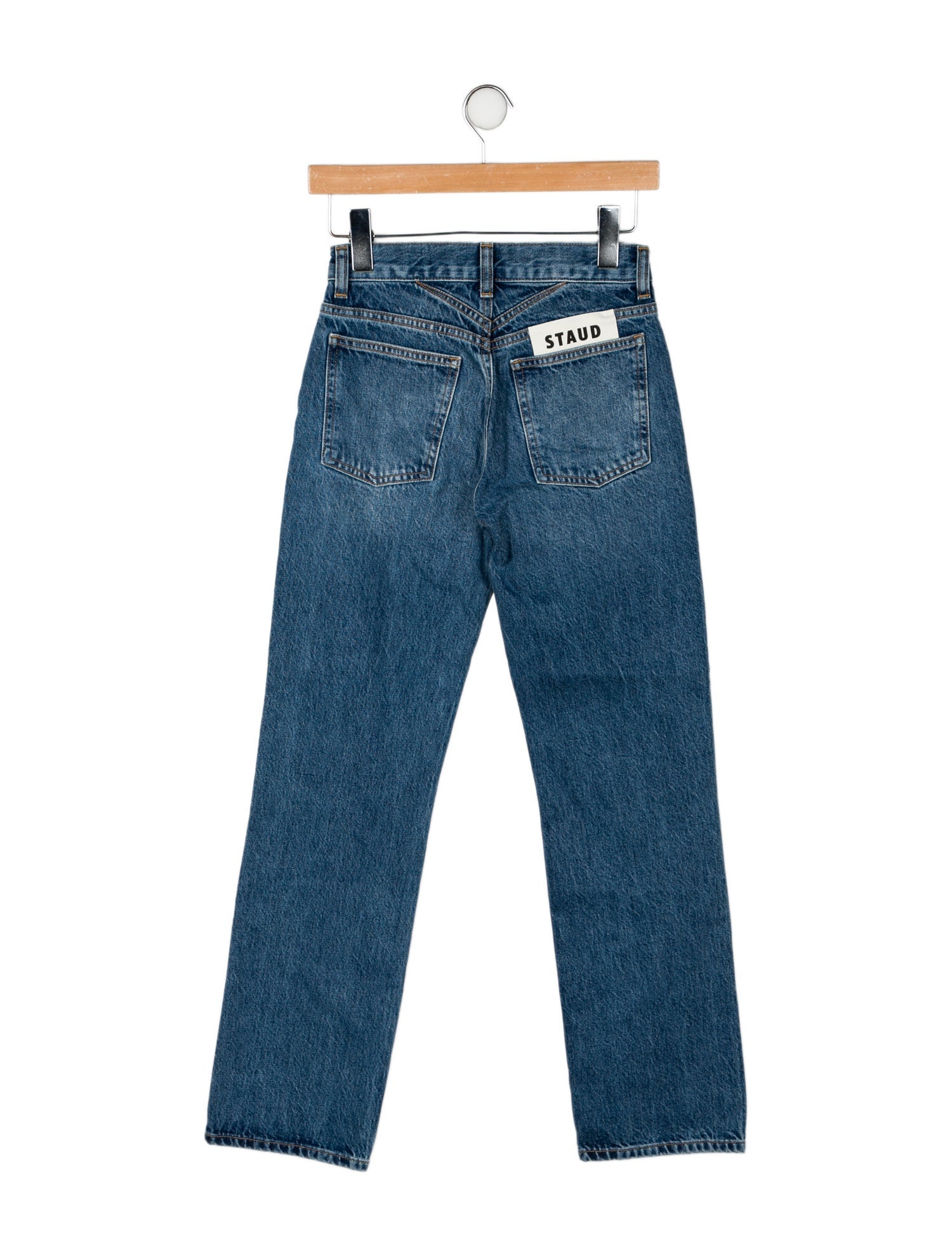 Staud Mid-Rise Straight Leg Jeans w/ Tags