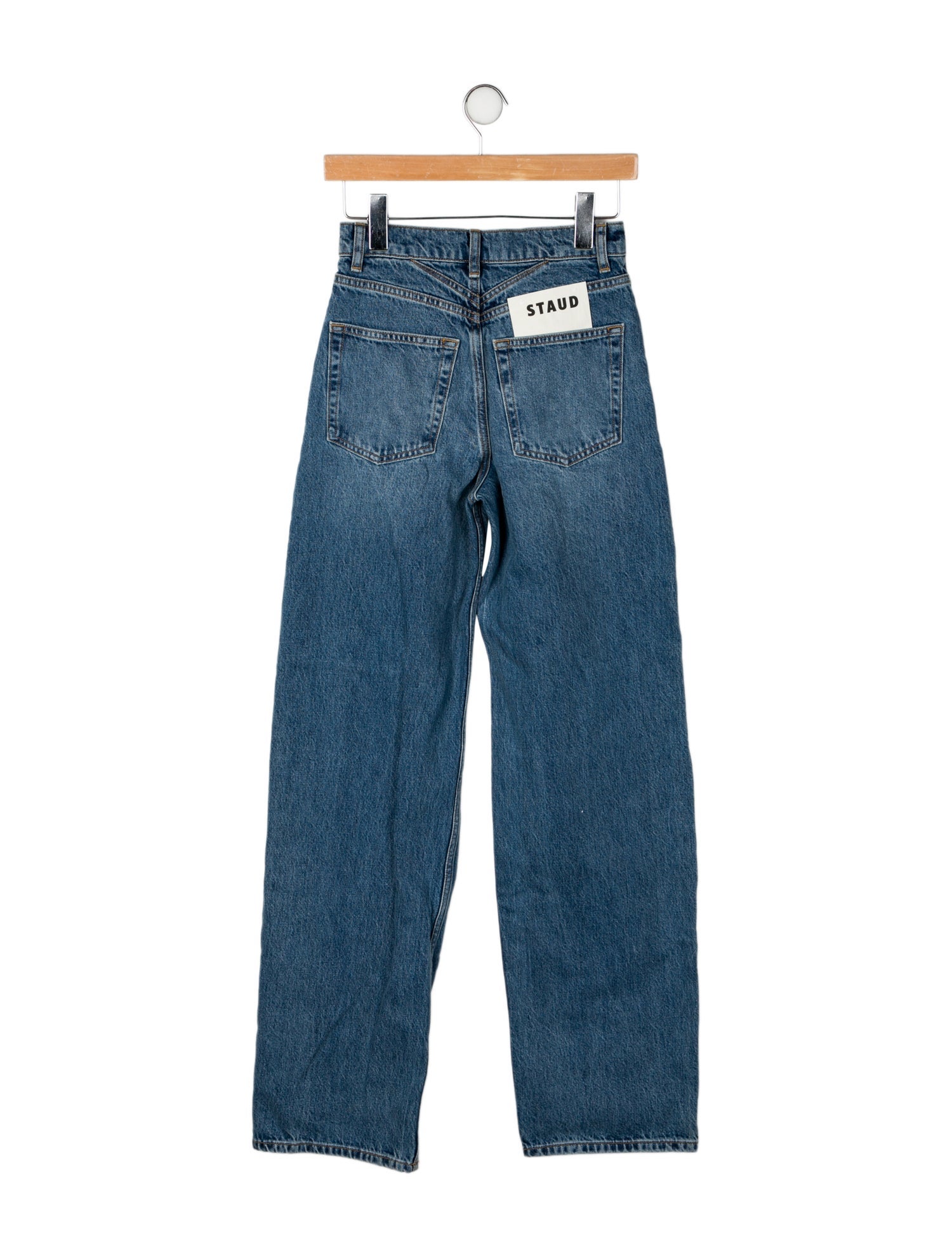Staud High-Rise Straight Leg Jeans w/ Tags