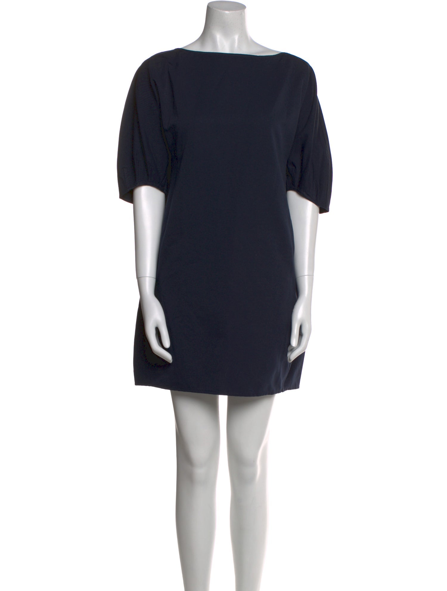 Staud Bateau Neckline Mini Dress