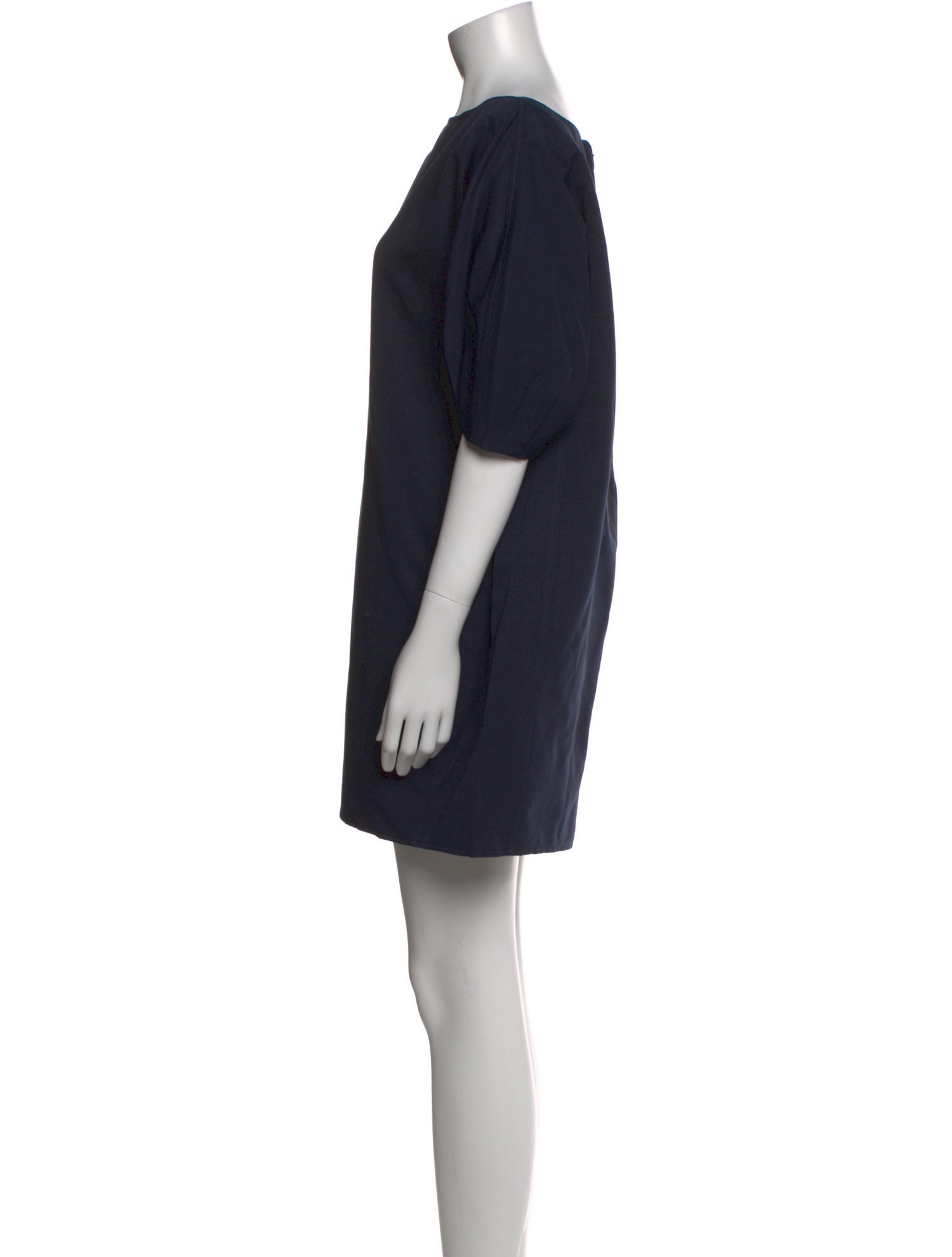 Staud Bateau Neckline Mini Dress