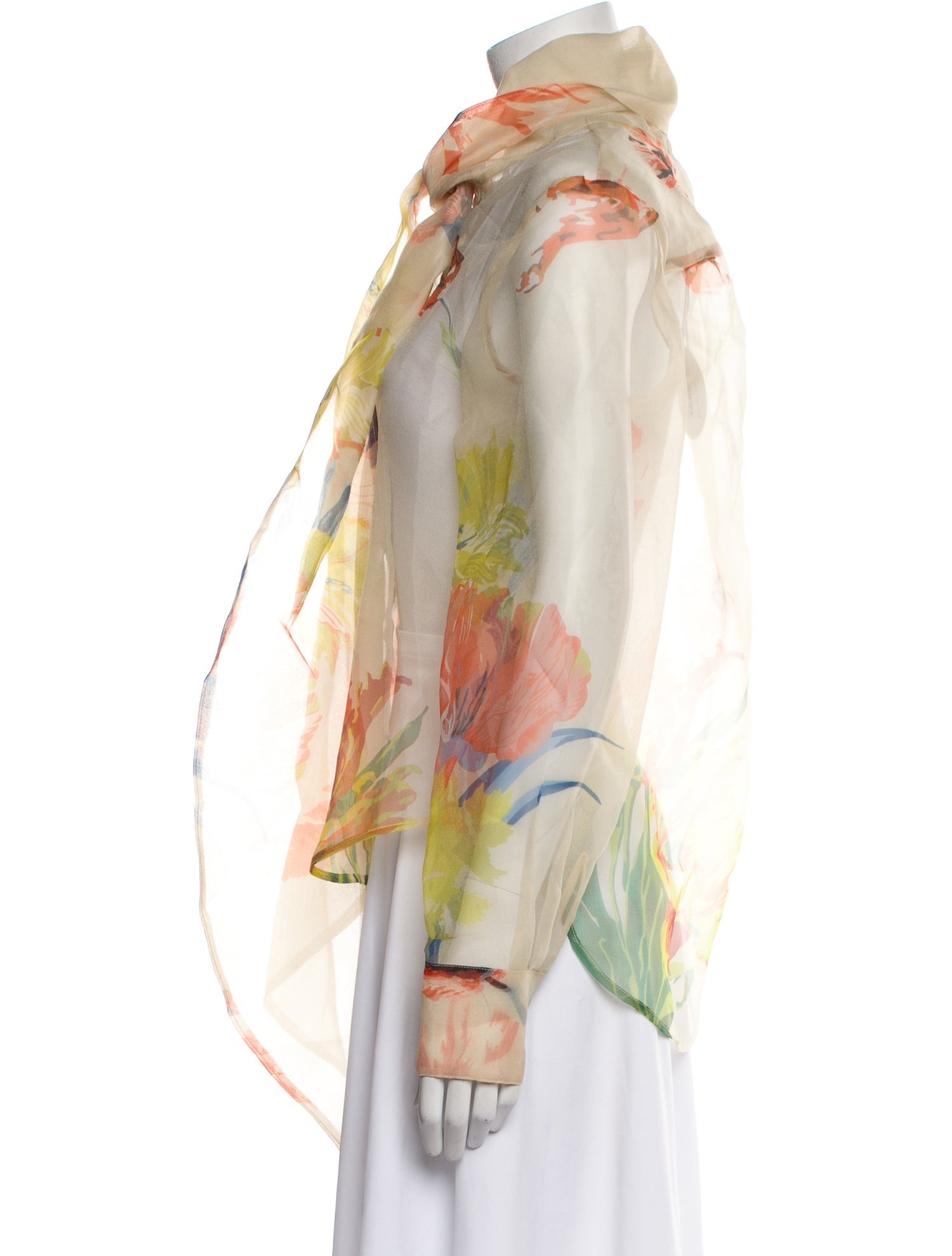 Staud Floral Print Mock Neck Blouse w/ Tags