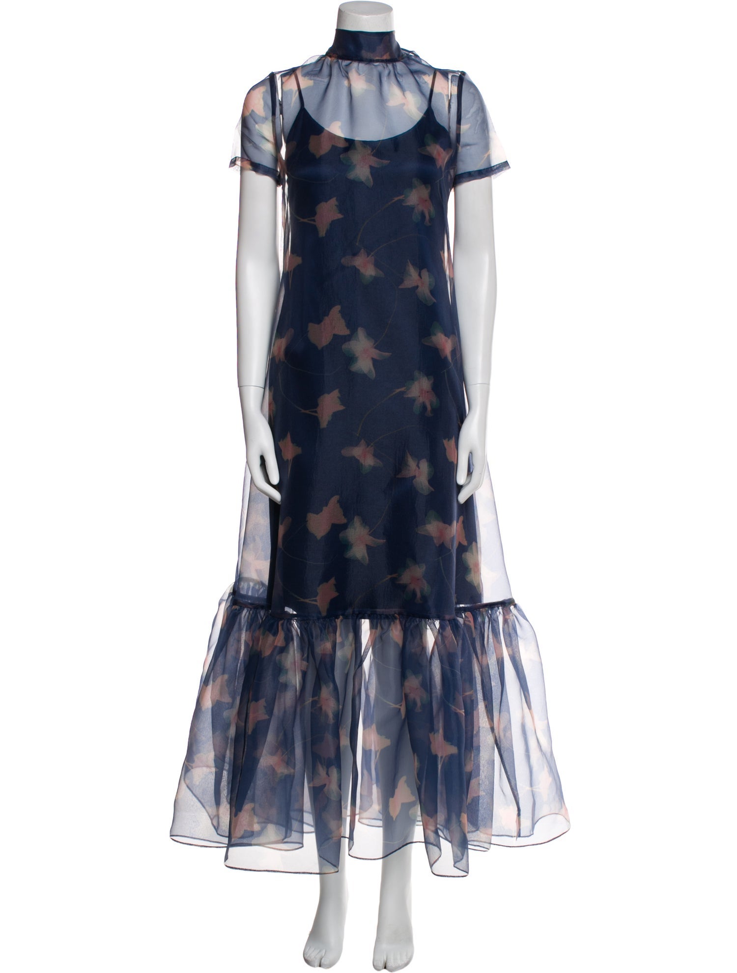 Staud Floral Print Long Dress w/ Tags