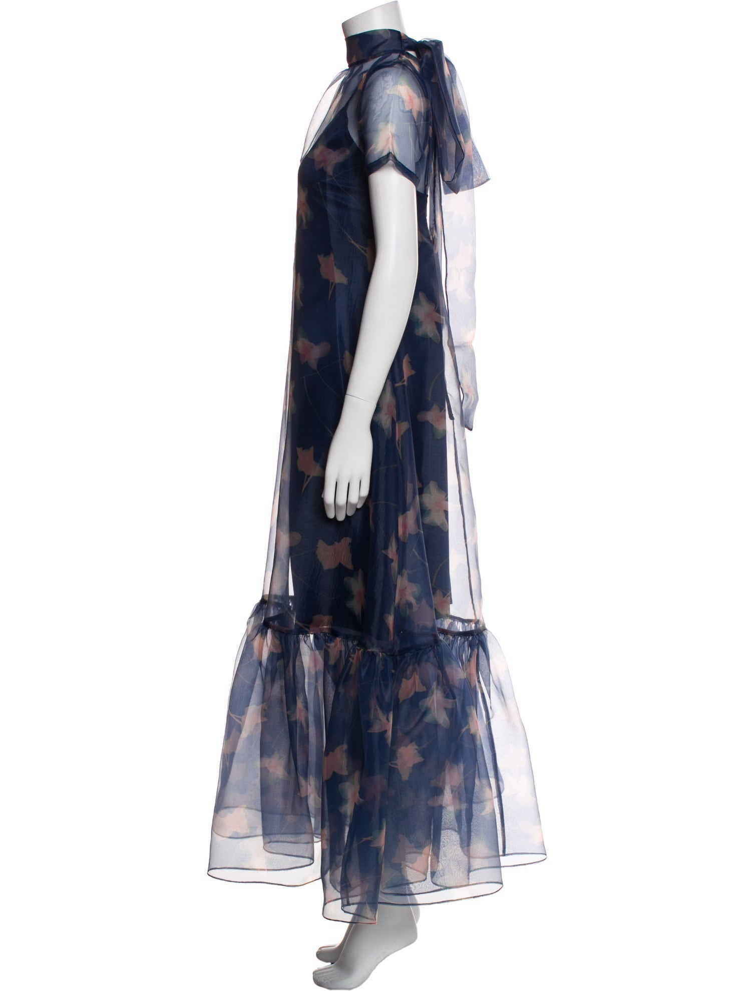 Staud Floral Print Long Dress w/ Tags