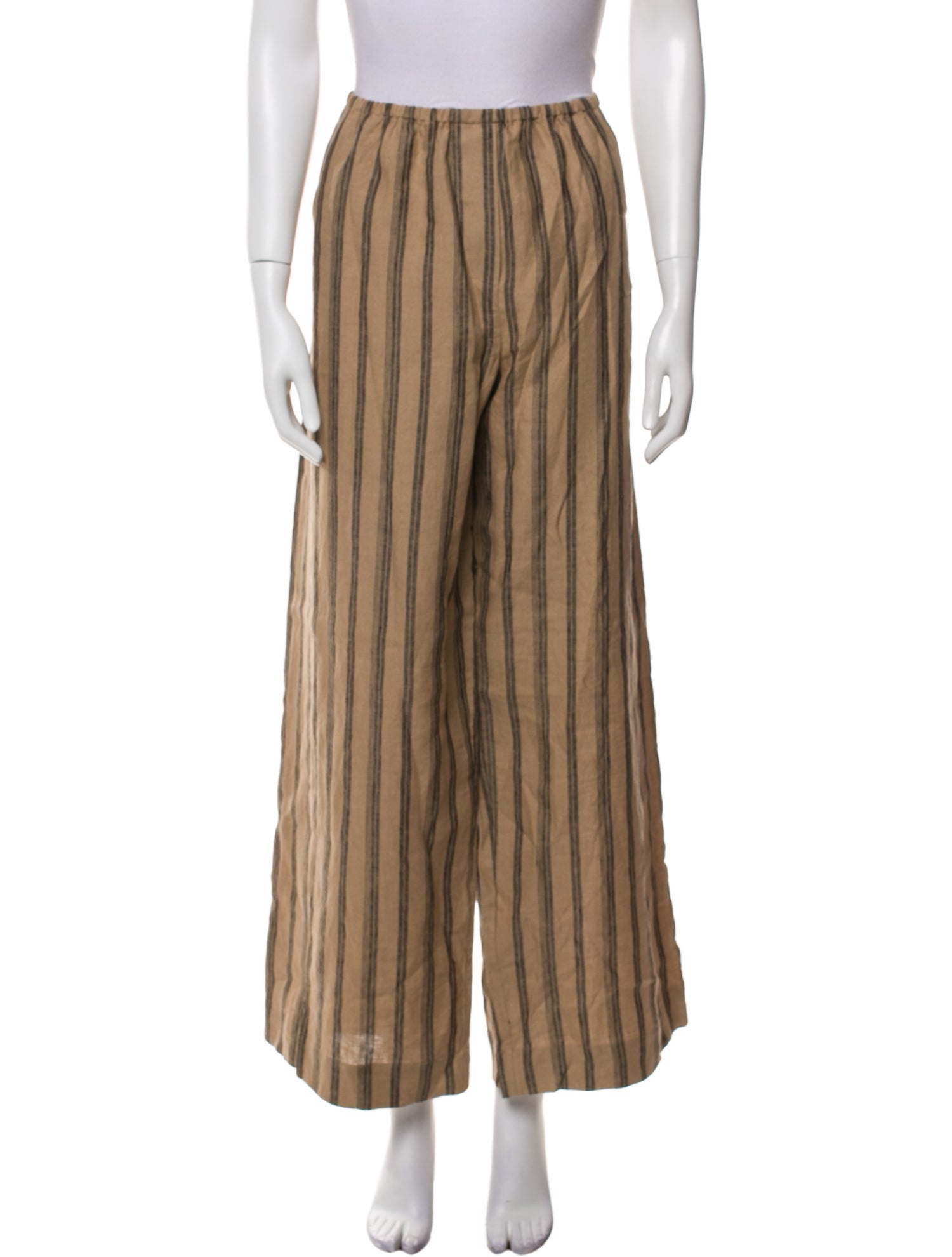 Staud Linen Wide Leg Pants
