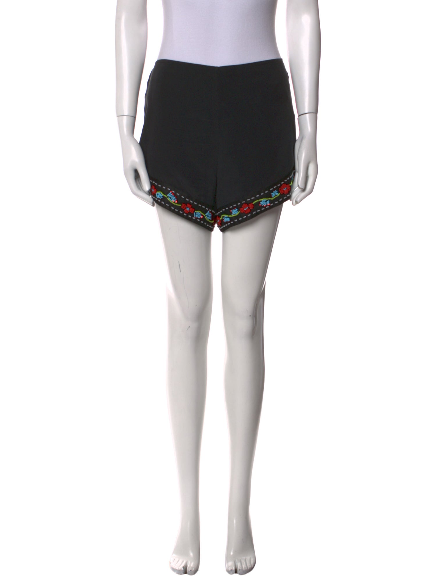 Staud Silk Mini Shorts