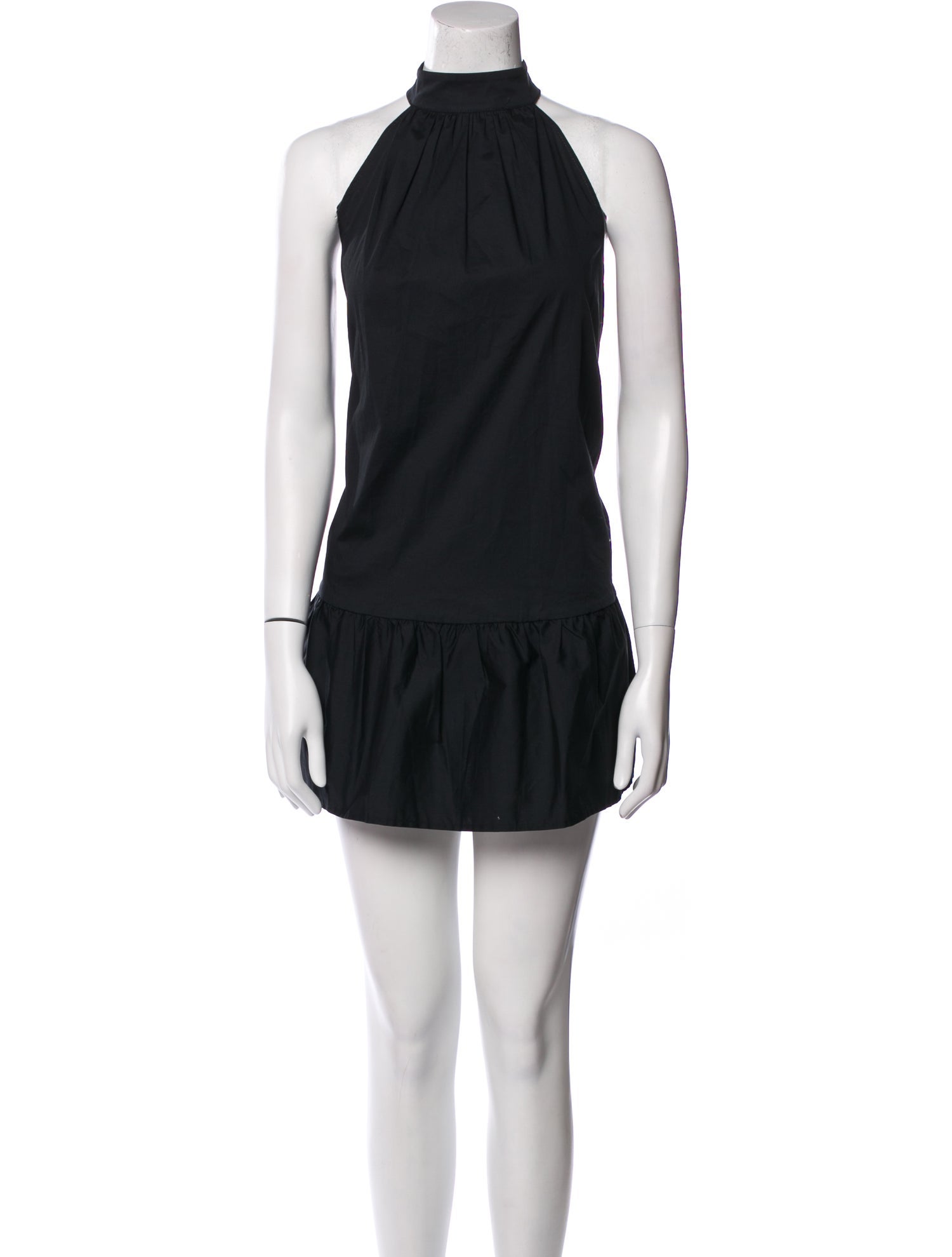 Staud Mock Neck Mini Dress