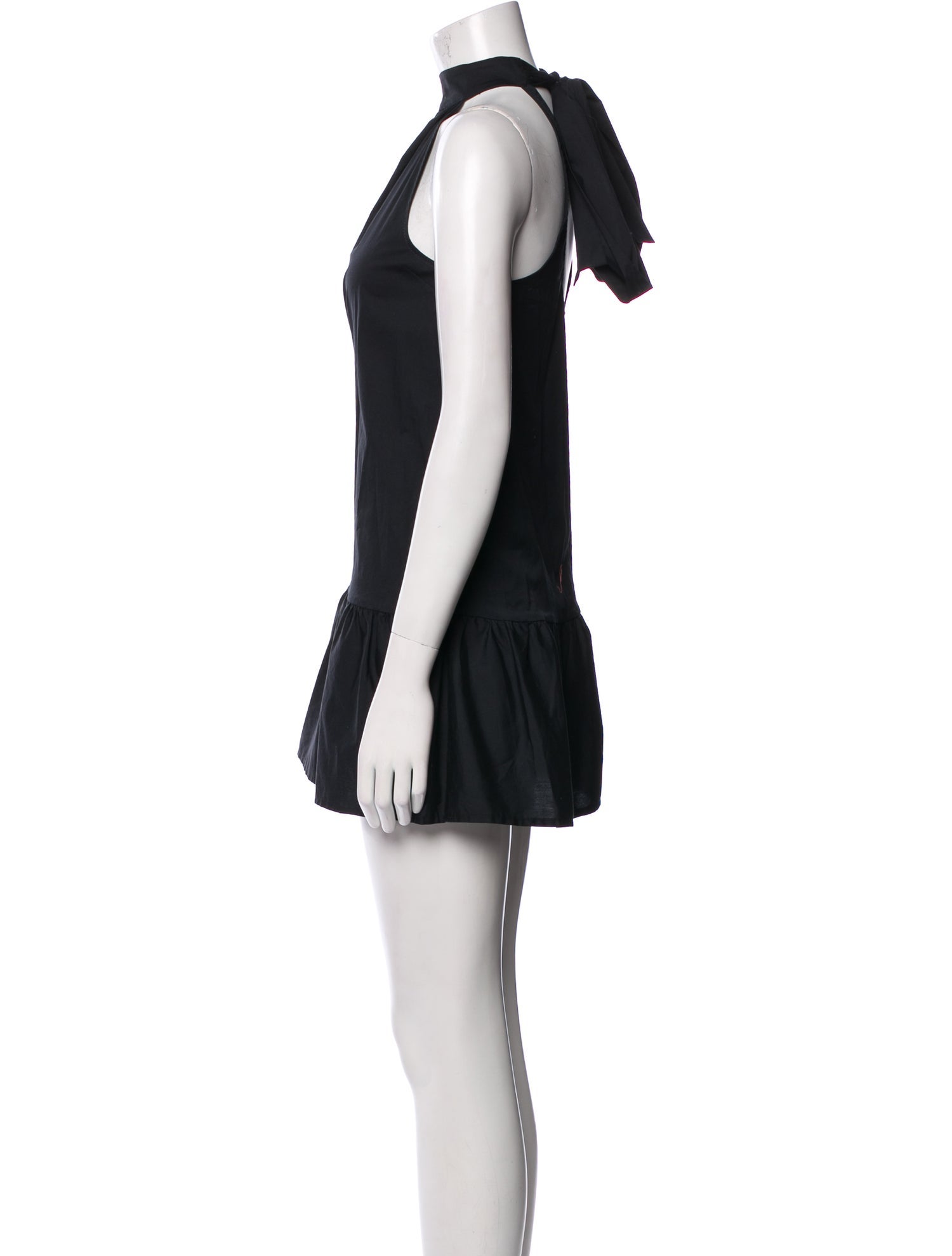 Staud Mock Neck Mini Dress