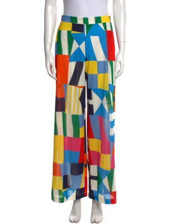 Staud Printed Wide Leg Pants