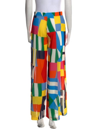 Staud Printed Wide Leg Pants