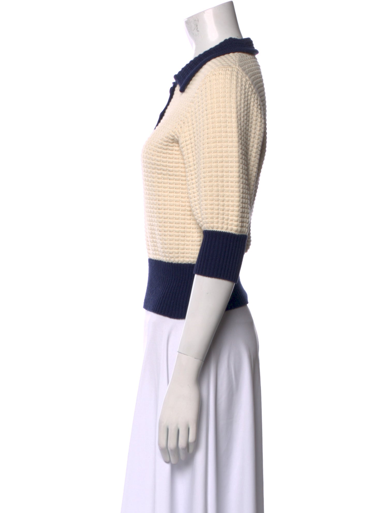 Staud Colorblock Pattern Crew Neck Sweater w/ Tags