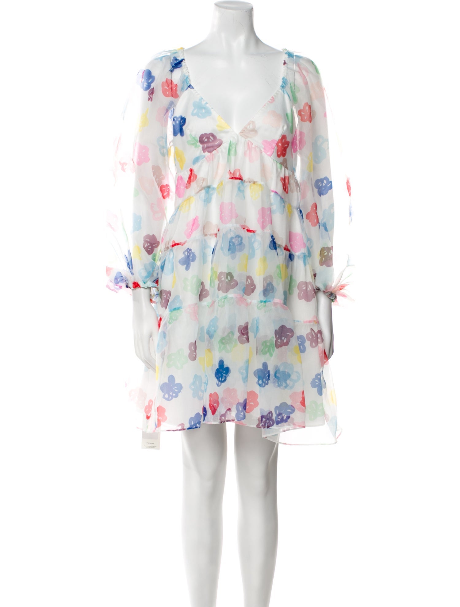 Staud Floral Print Mini Dress