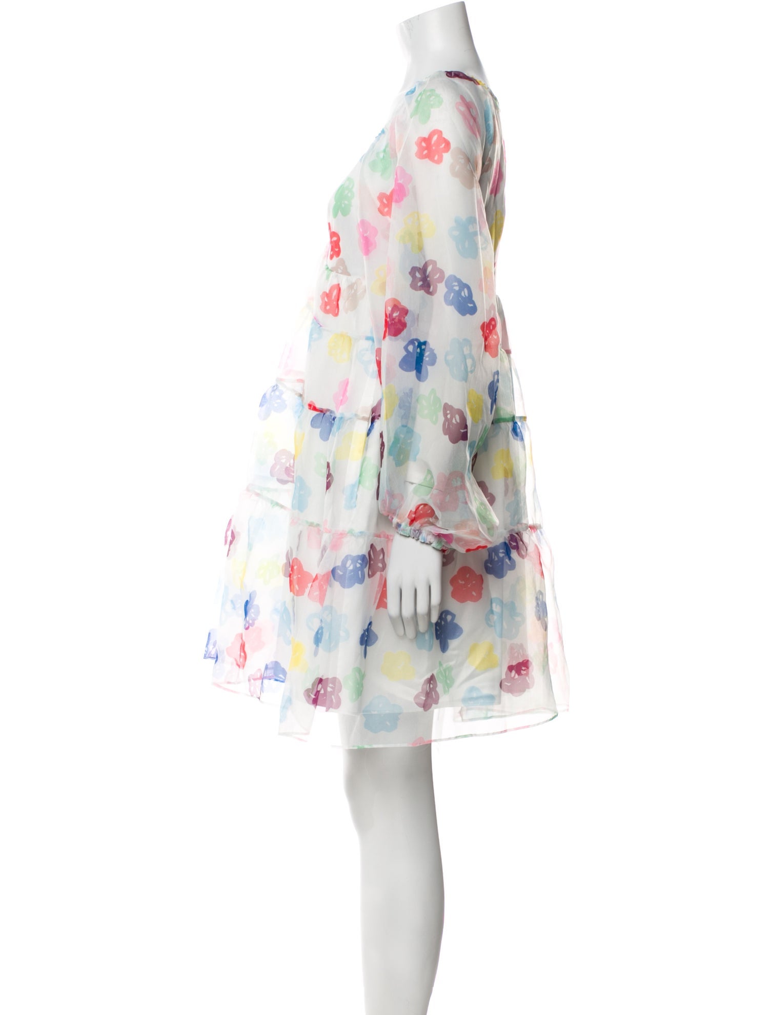 Staud Floral Print Mini Dress