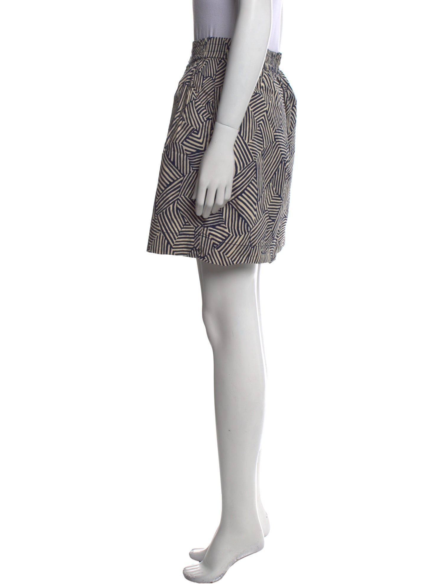 Staud Striped Knee-Length Shorts