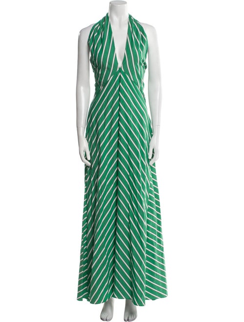Staud Striped Long Dress