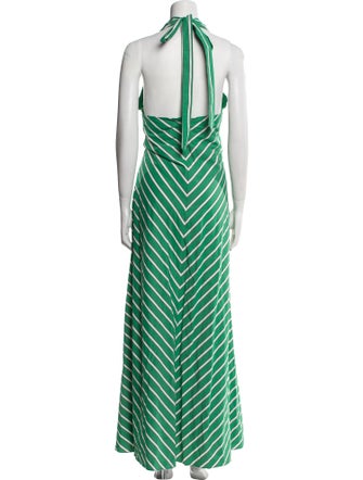 Staud Striped Long Dress