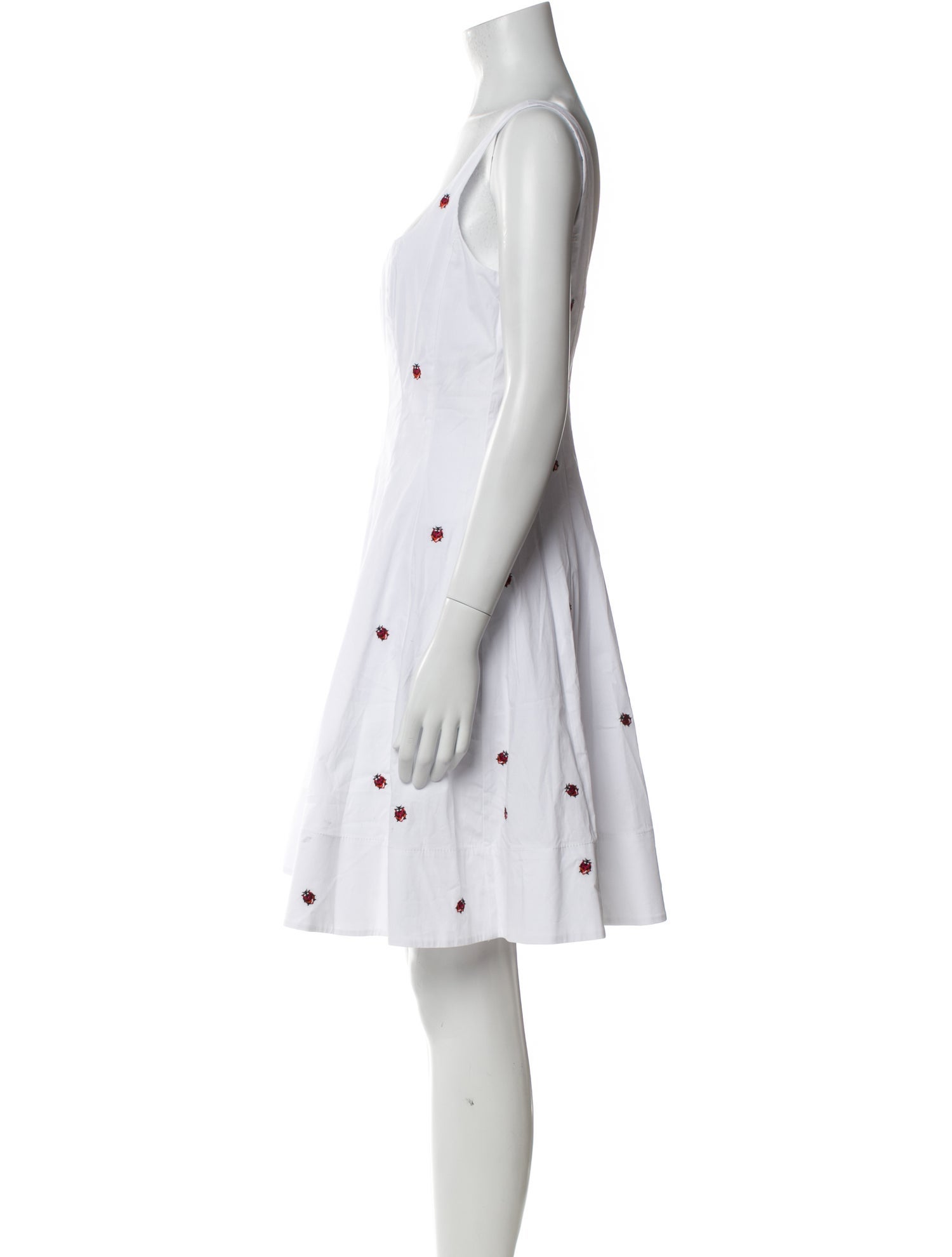 Staud Square Neckline Mini Dress