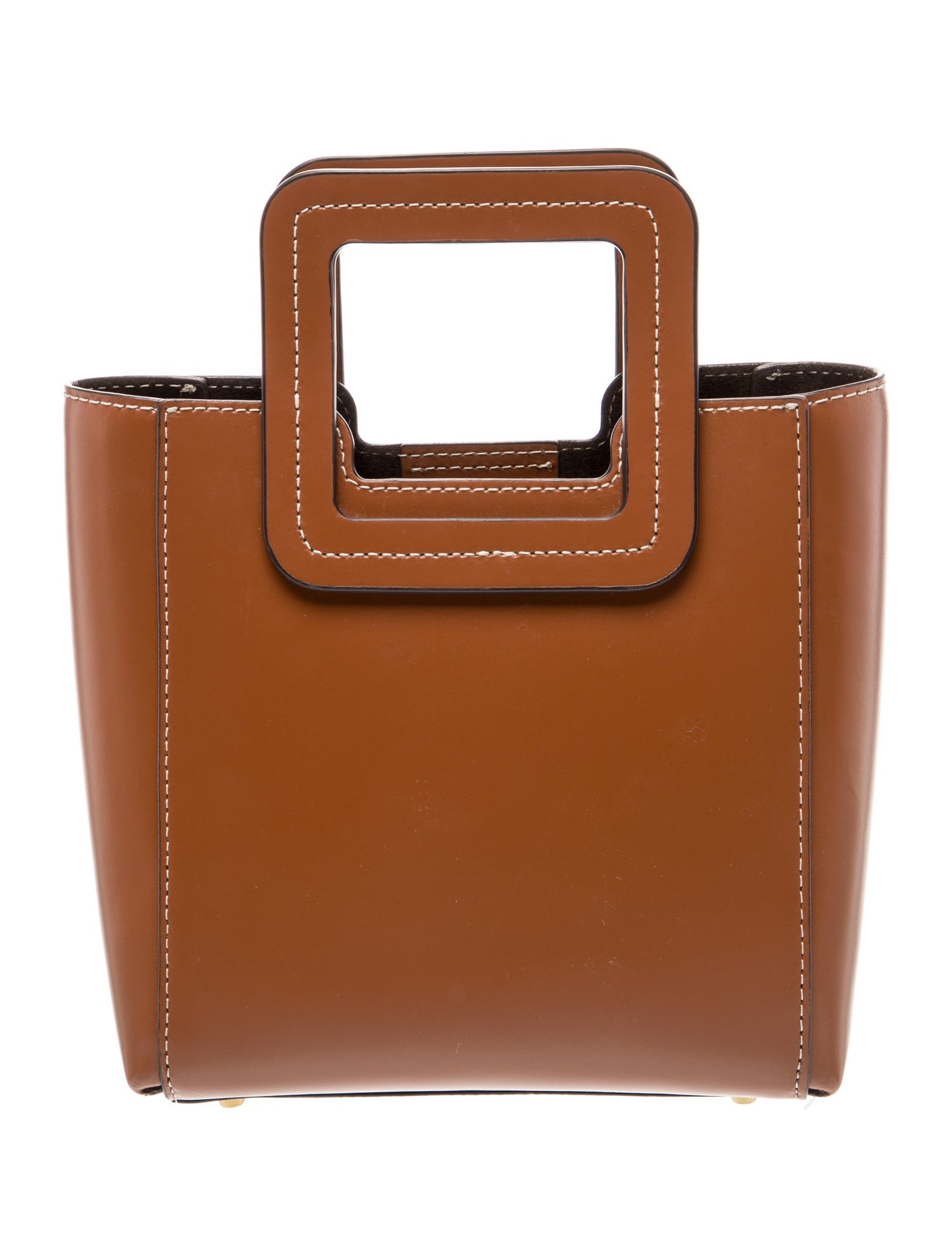 Staud Leather Top Handle Bag
