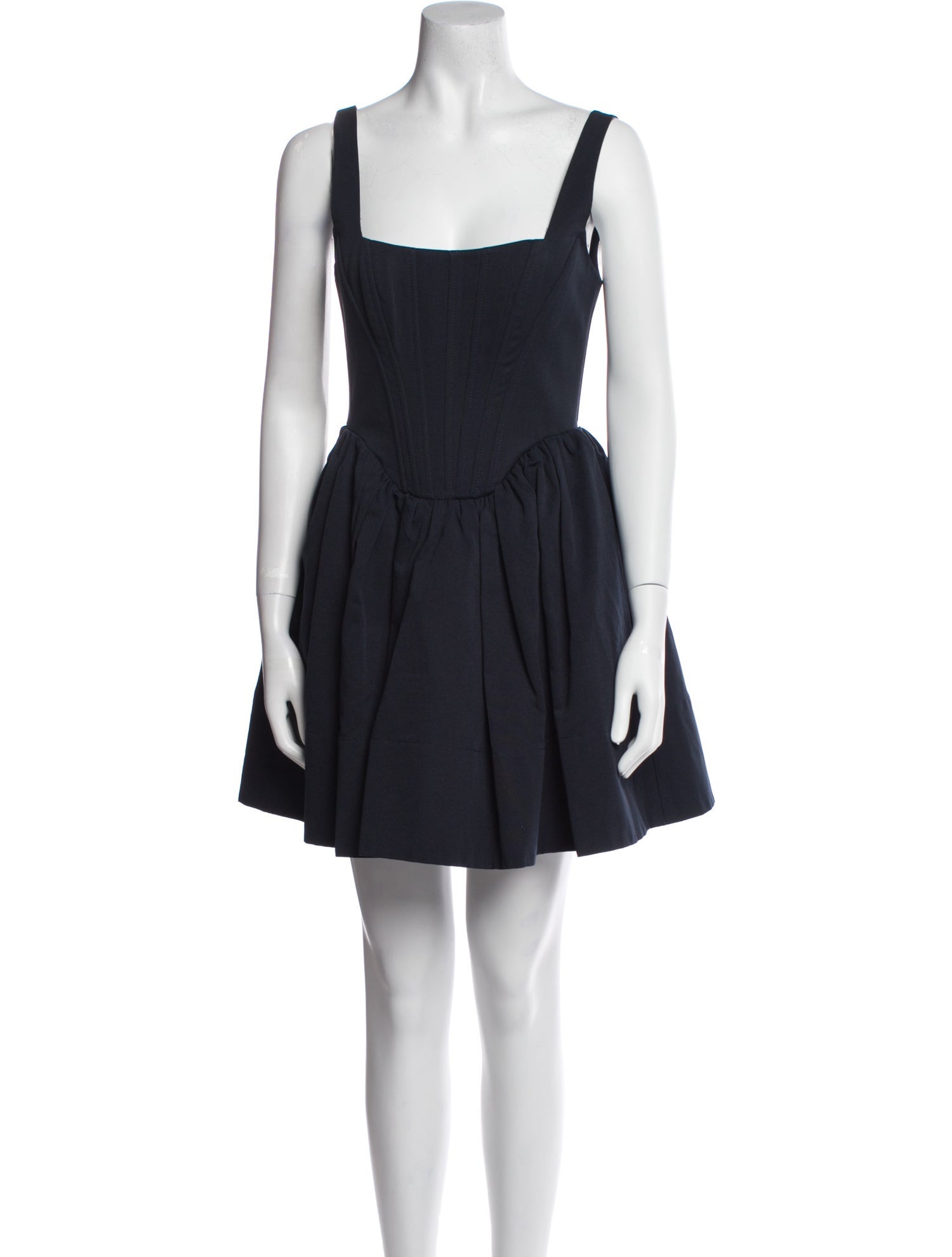 Staud Square Neckline Mini Dress