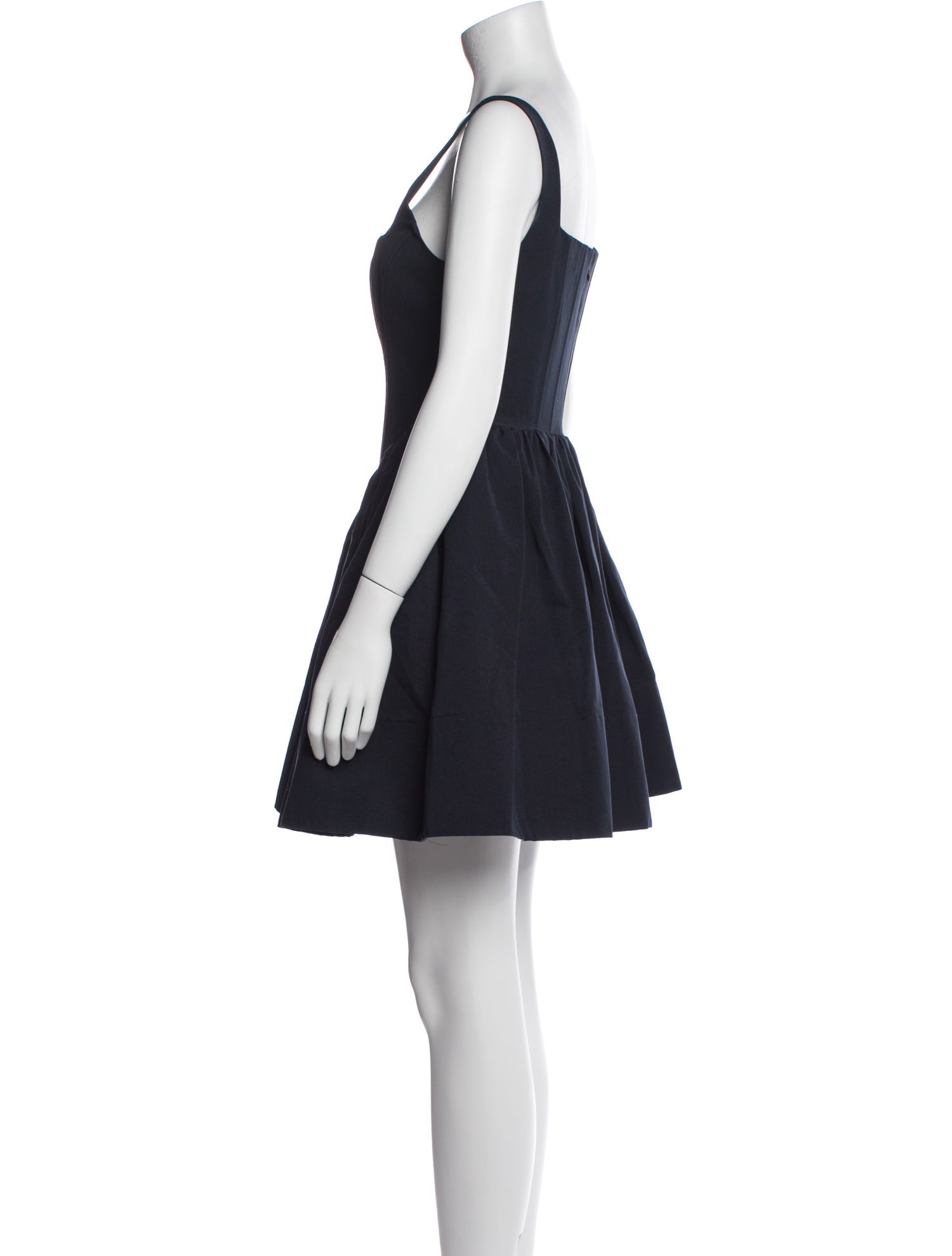 Staud Square Neckline Mini Dress