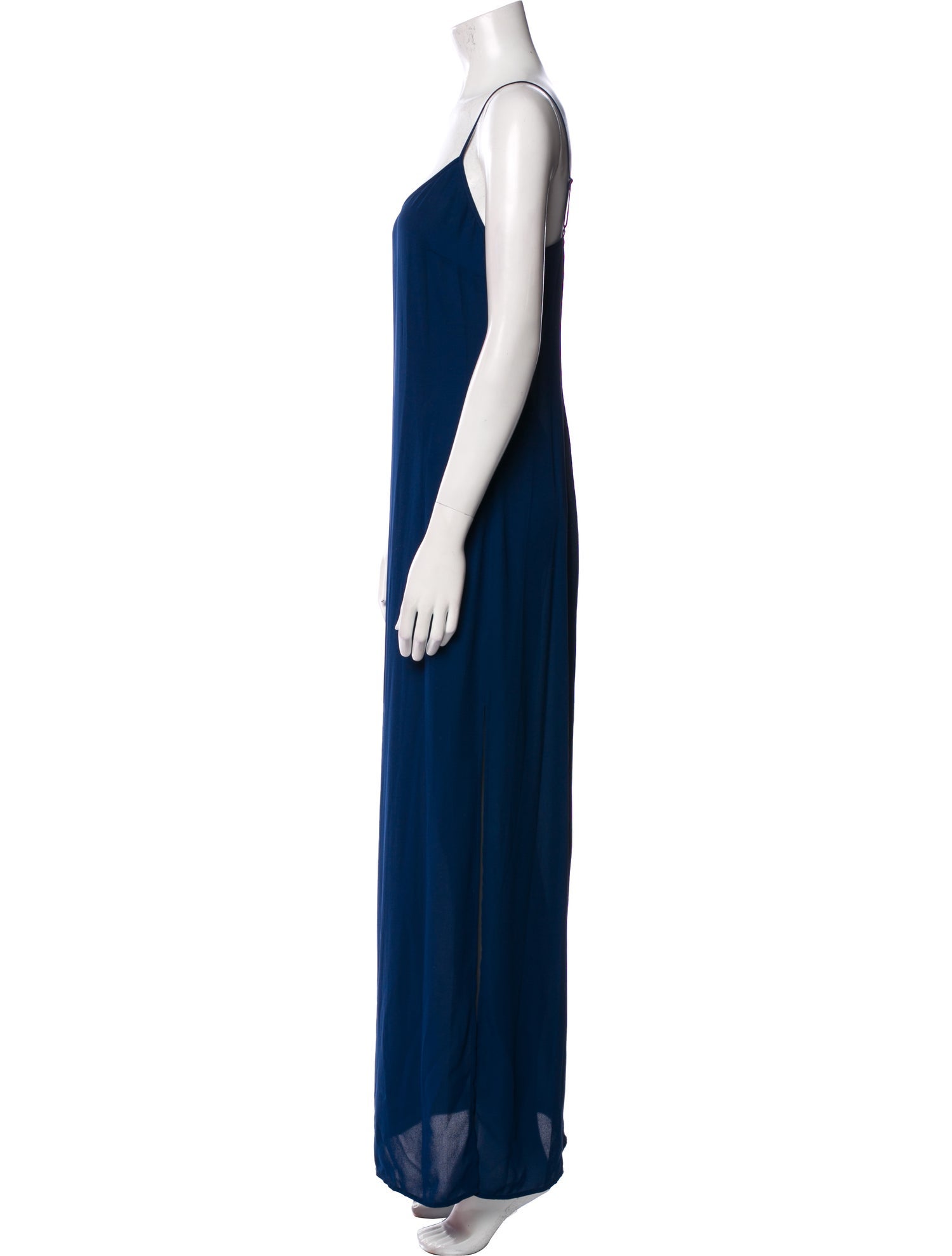 Staud V-Neck Long Dress