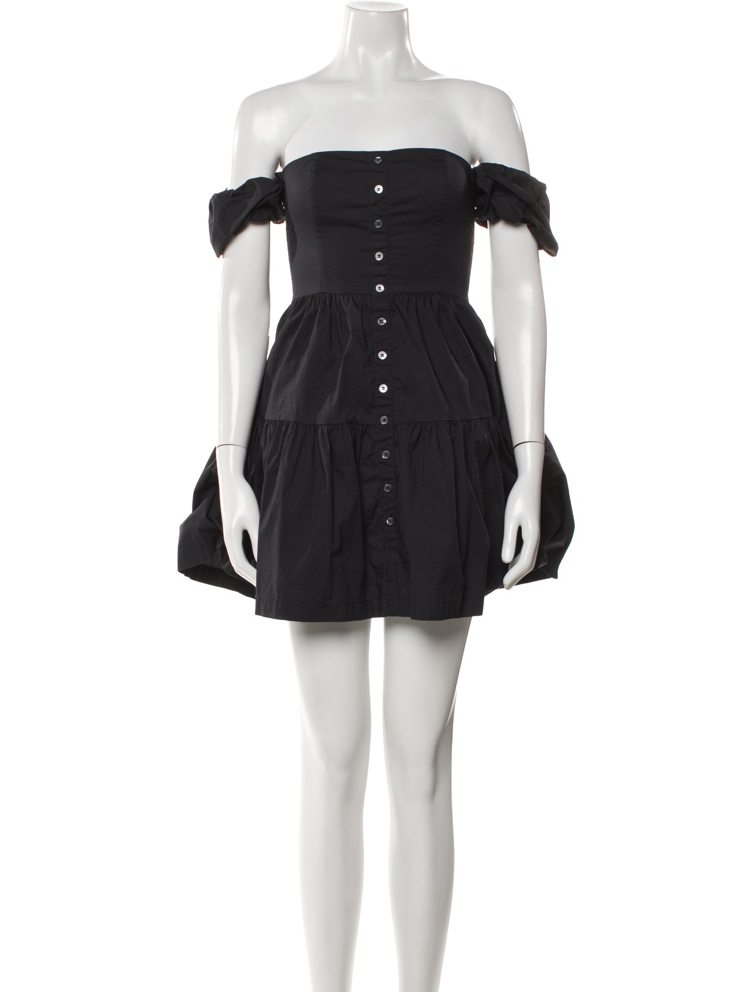 Staud Off-The-Shoulder Mini Dress