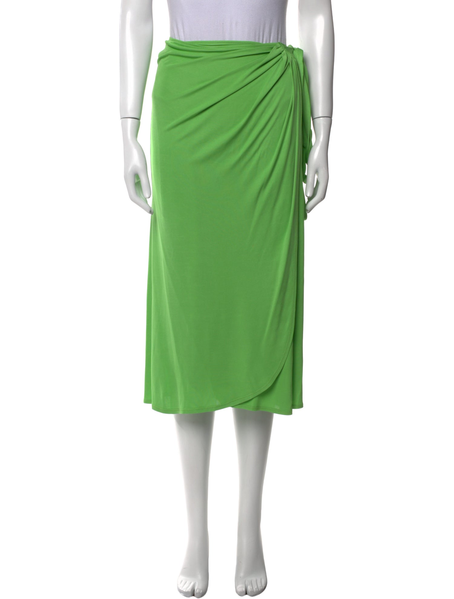 Staud Pleated Accents Midi Length Skirt