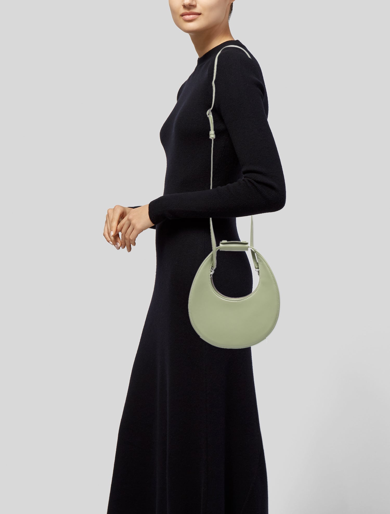 Staud Leather Top Handle Bag