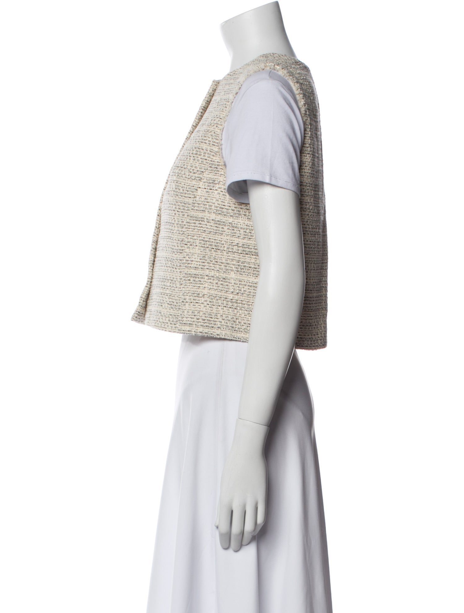 Staud Tweed Pattern Vest