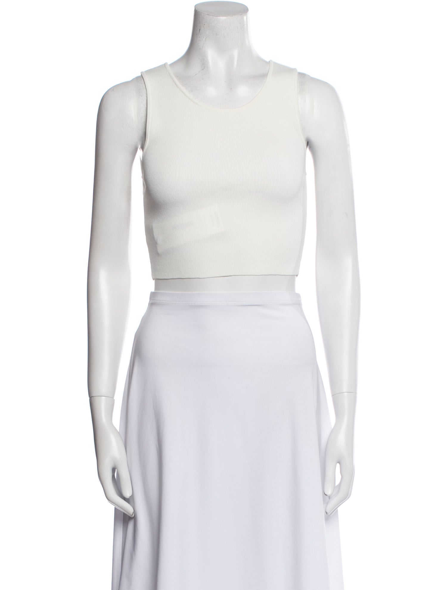 Staud Scoop Neck Sleeveless Crop Top