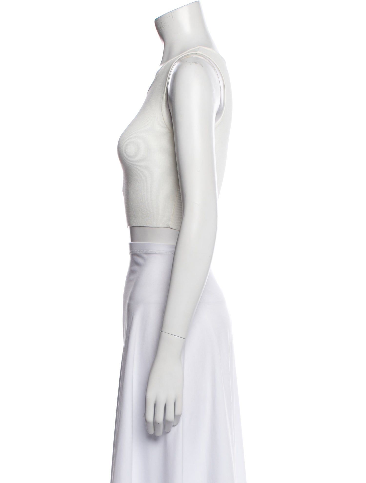 Staud Scoop Neck Sleeveless Crop Top