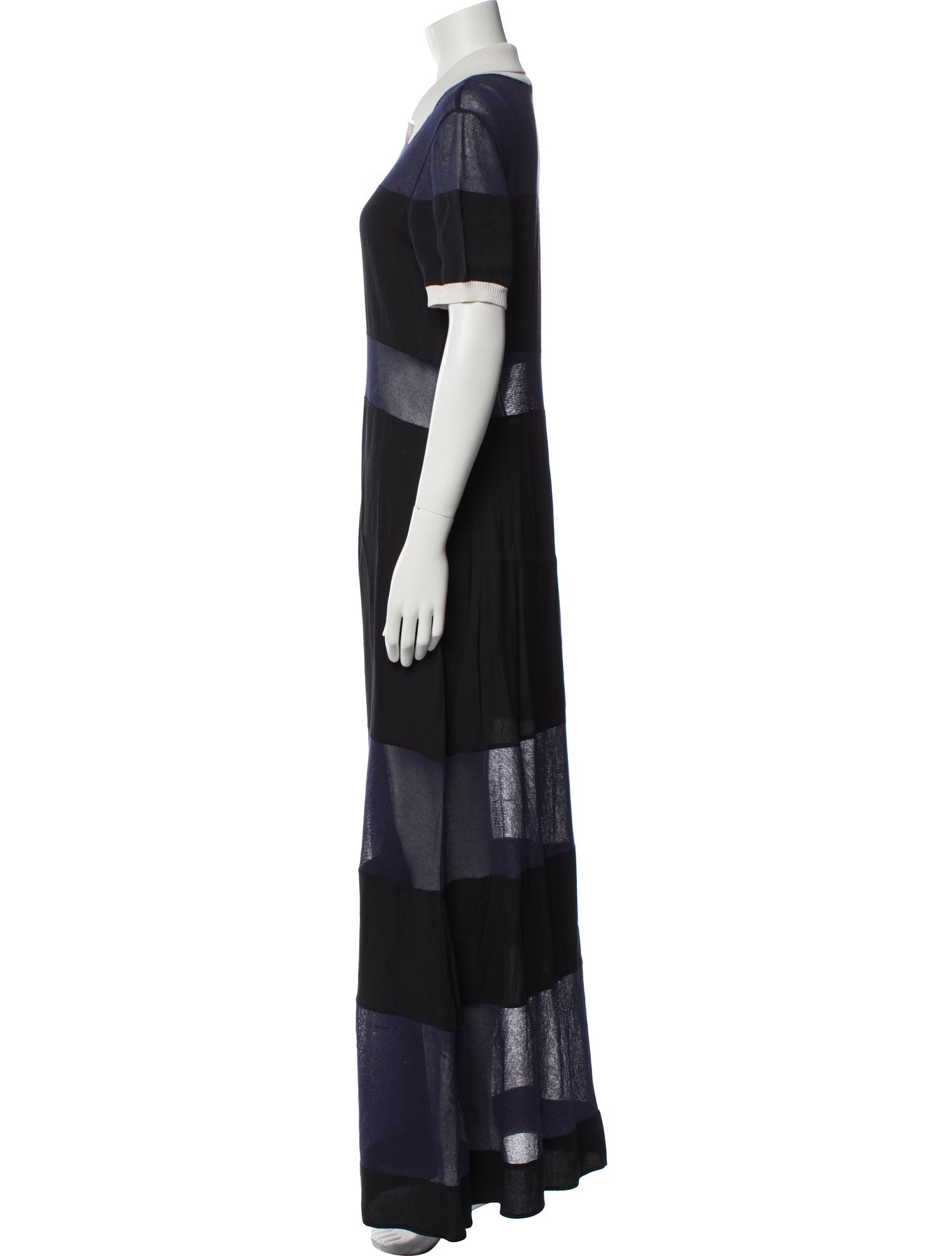 Staud Striped Long Dress