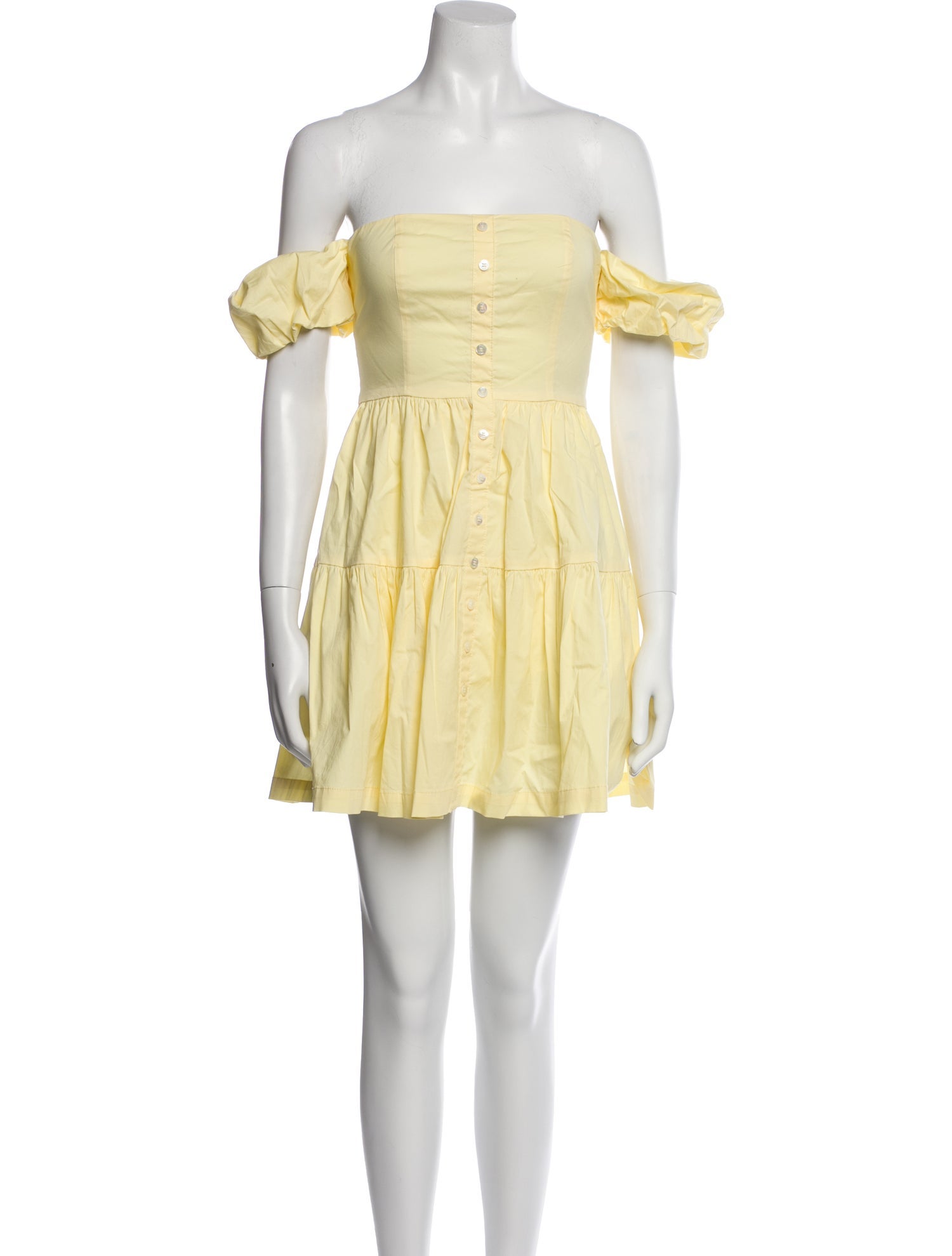 Staud Off-The-Shoulder Mini Dress