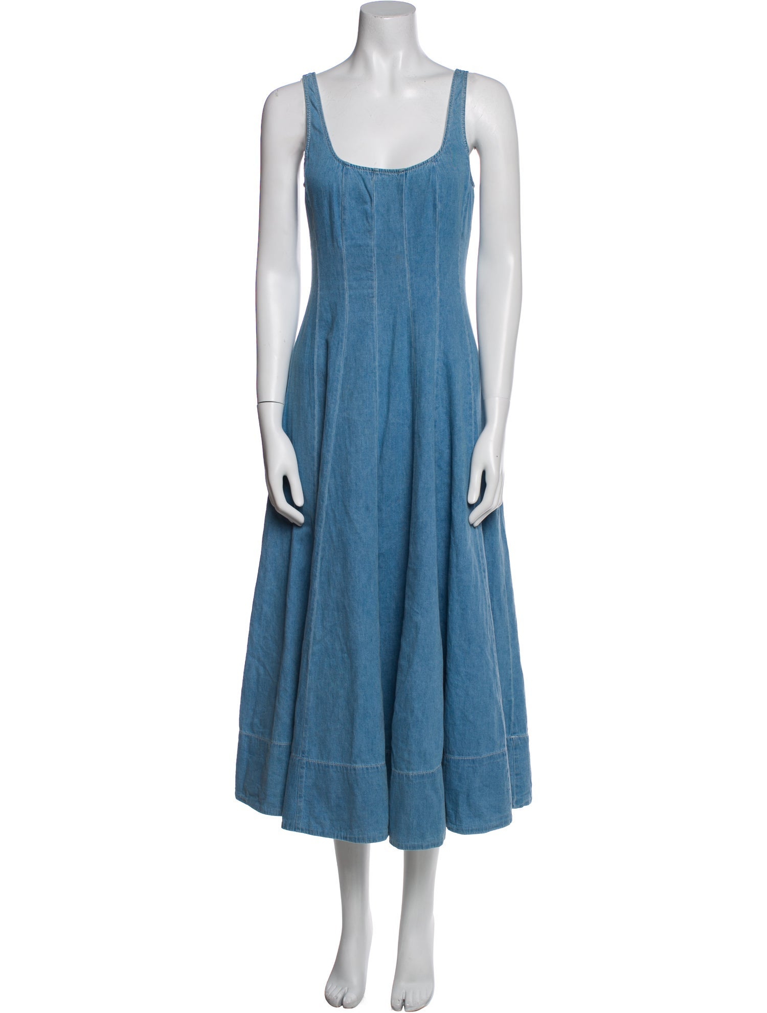 Staud Scoop Neck Long Dress