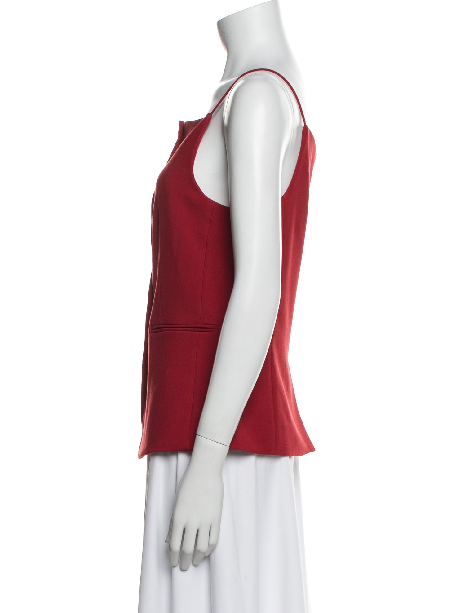 Staud Square Neckline Sleeveless Top