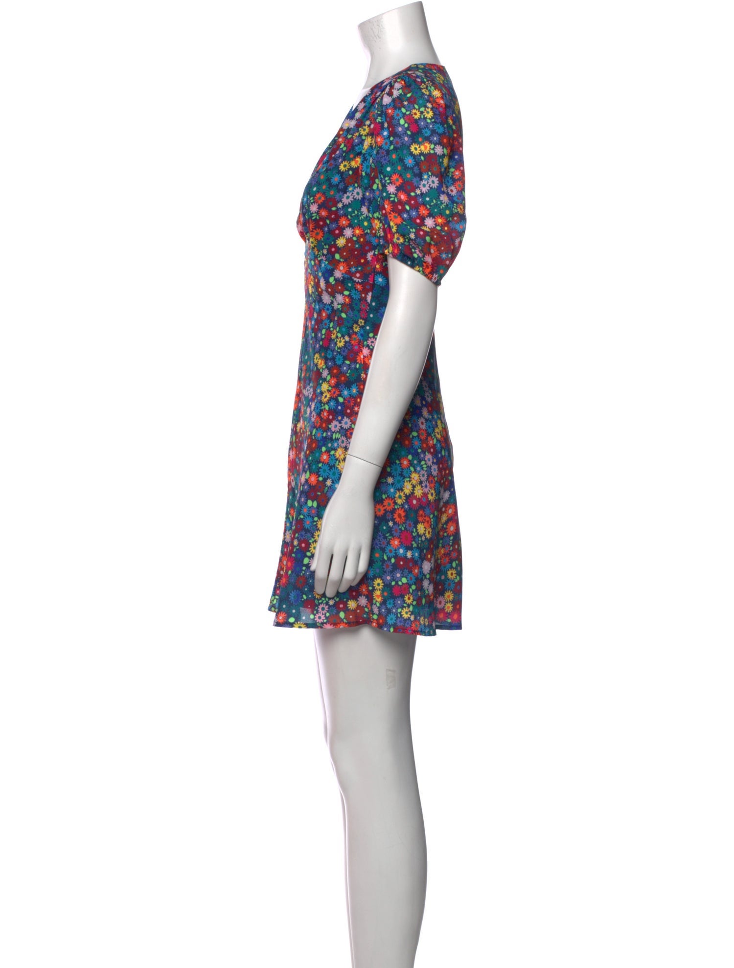 Staud Floral Print Knee-Length Dress