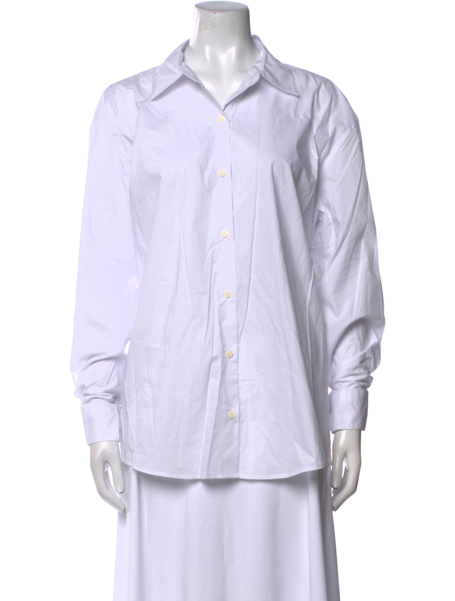 Staud Long Sleeve Button-Up Top