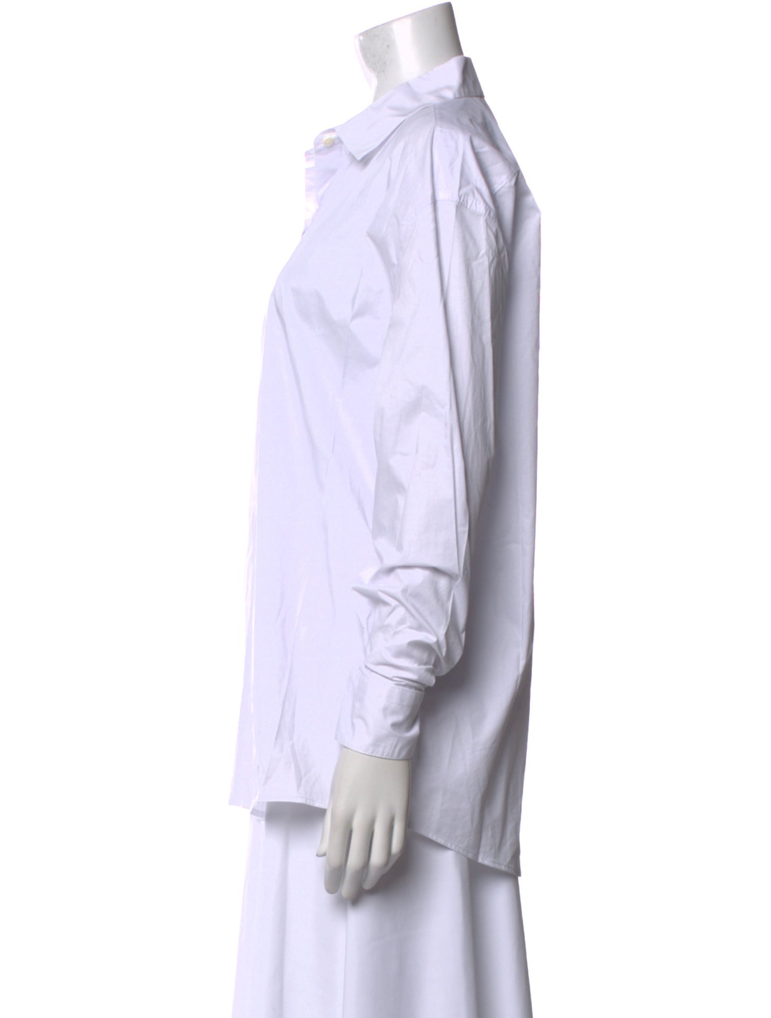 Staud Long Sleeve Button-Up Top