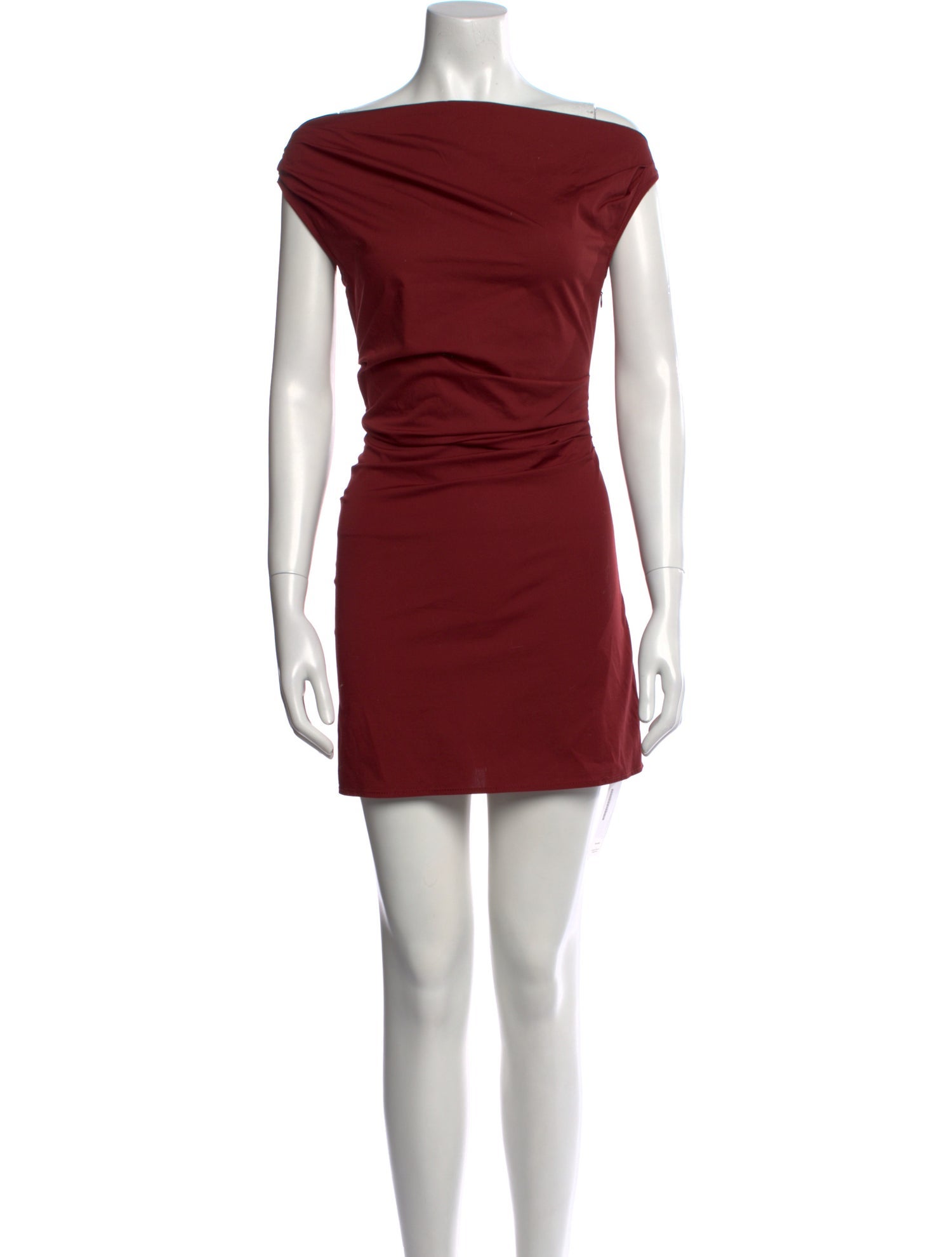 Staud Bateau Neckline Mini Dress