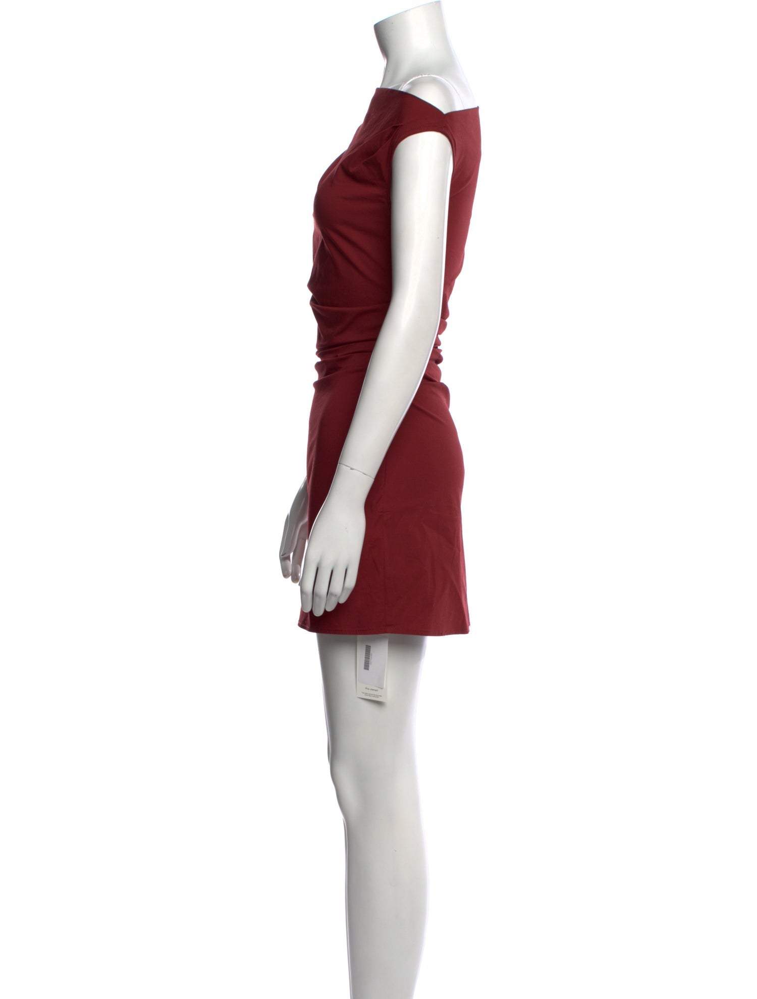 Staud Bateau Neckline Mini Dress