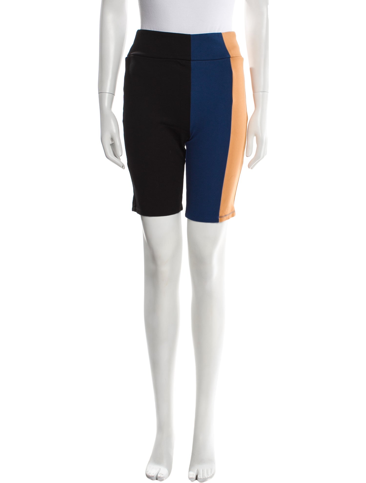 Staud Colorblock Pattern Knee-Length Shorts
