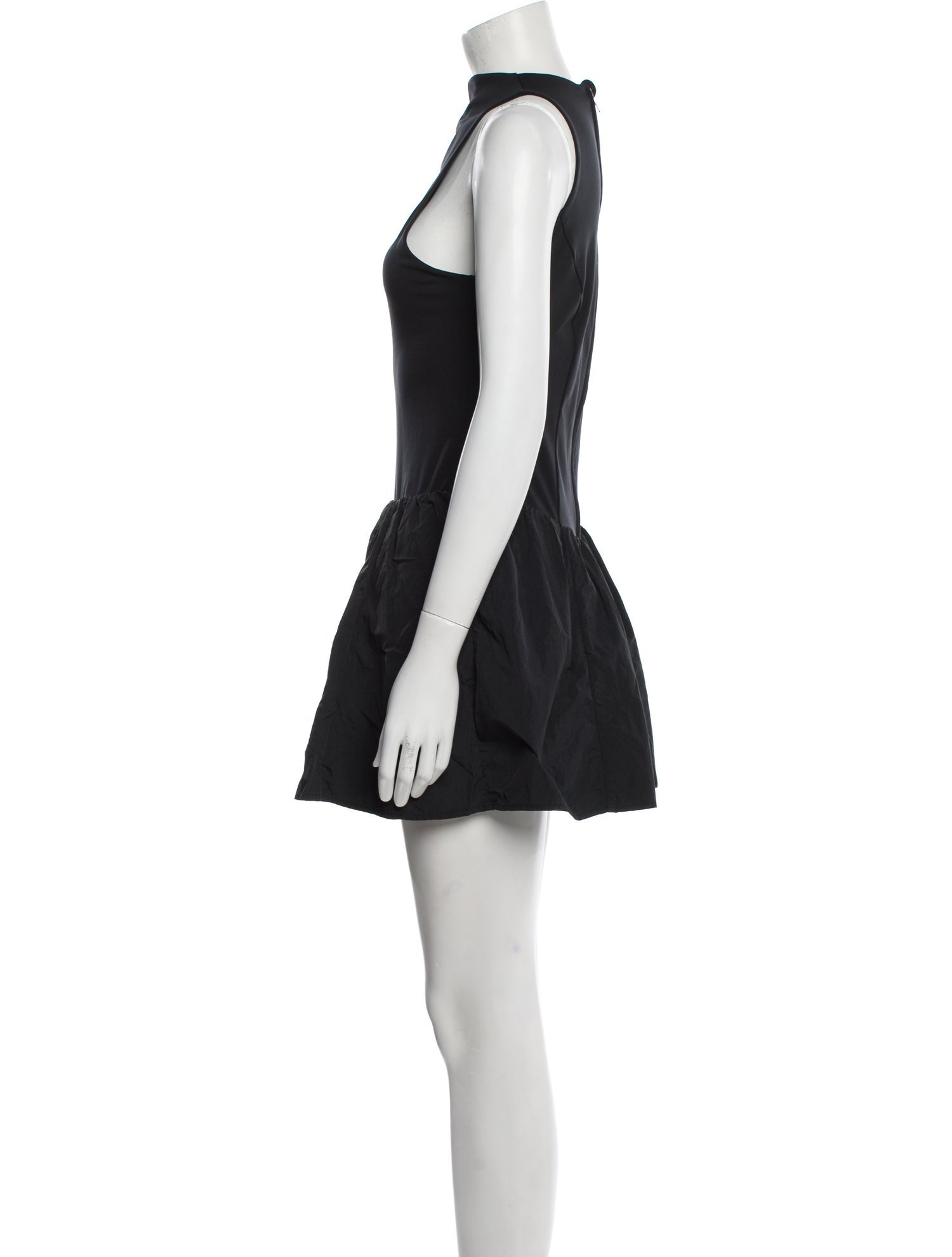 Staud Mock Neck Mini Dress