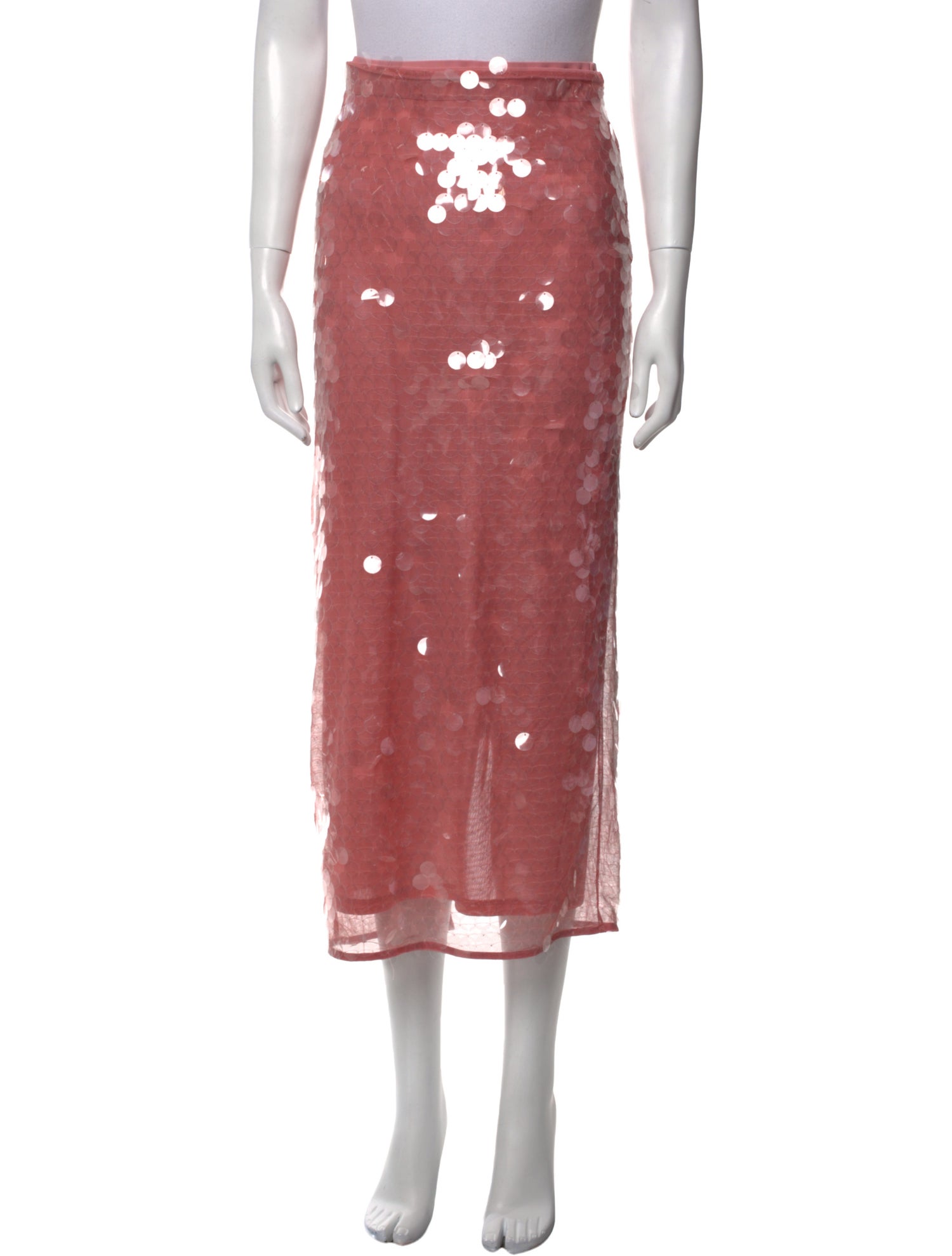 Staud Sequin Embellishments Midi Length Skirt