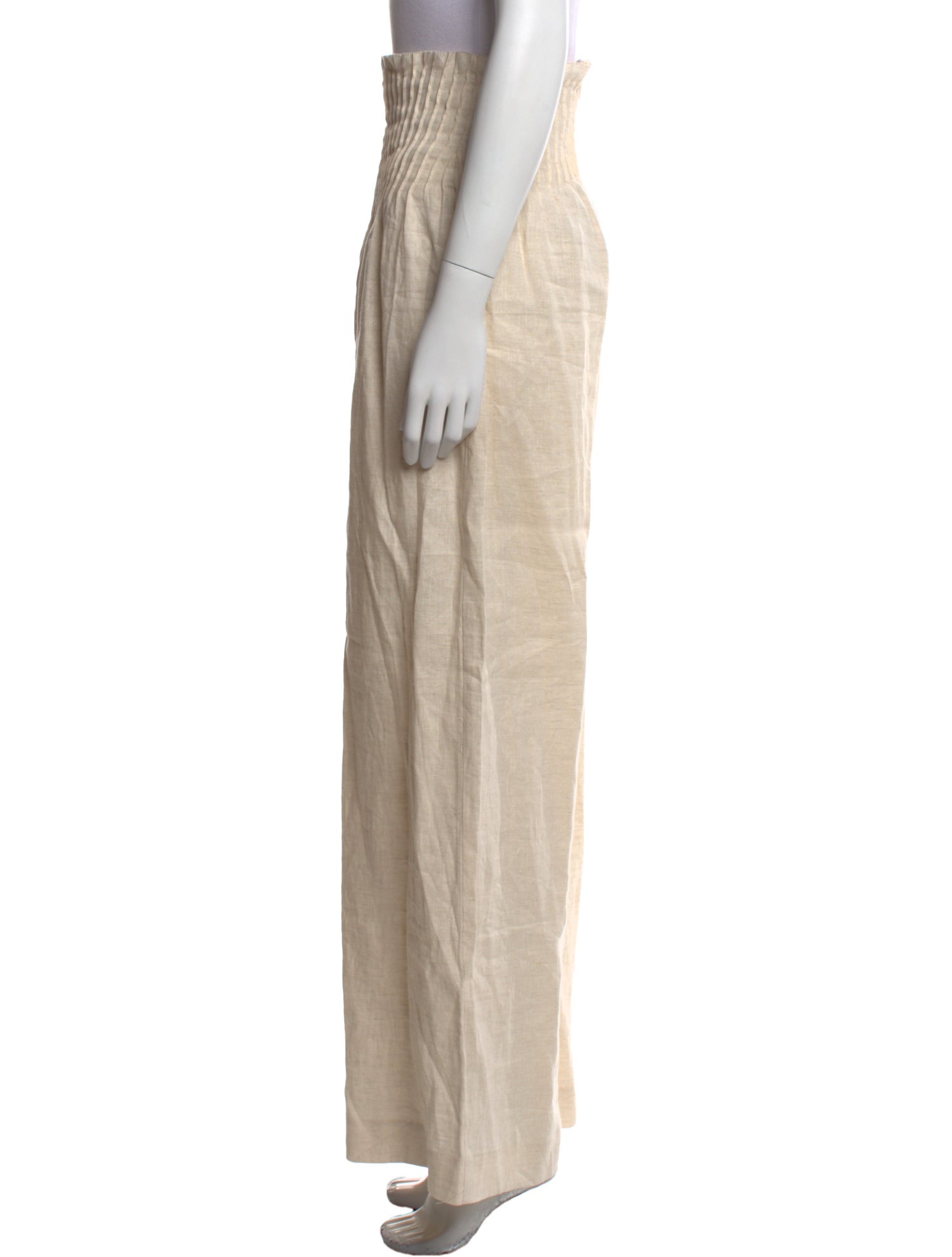 Staud Linen Wide Leg Pants