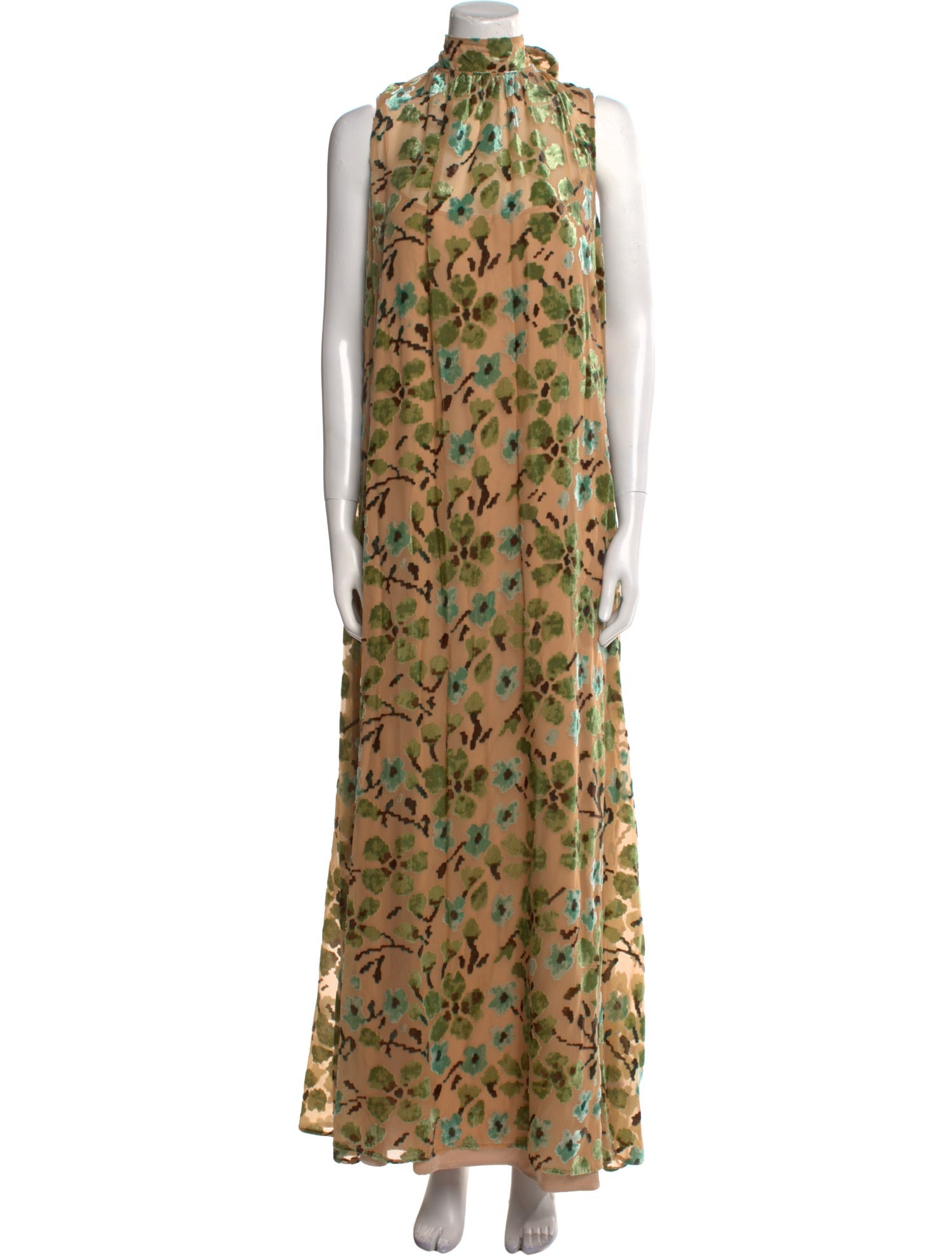 Staud Animal Print Long Dress