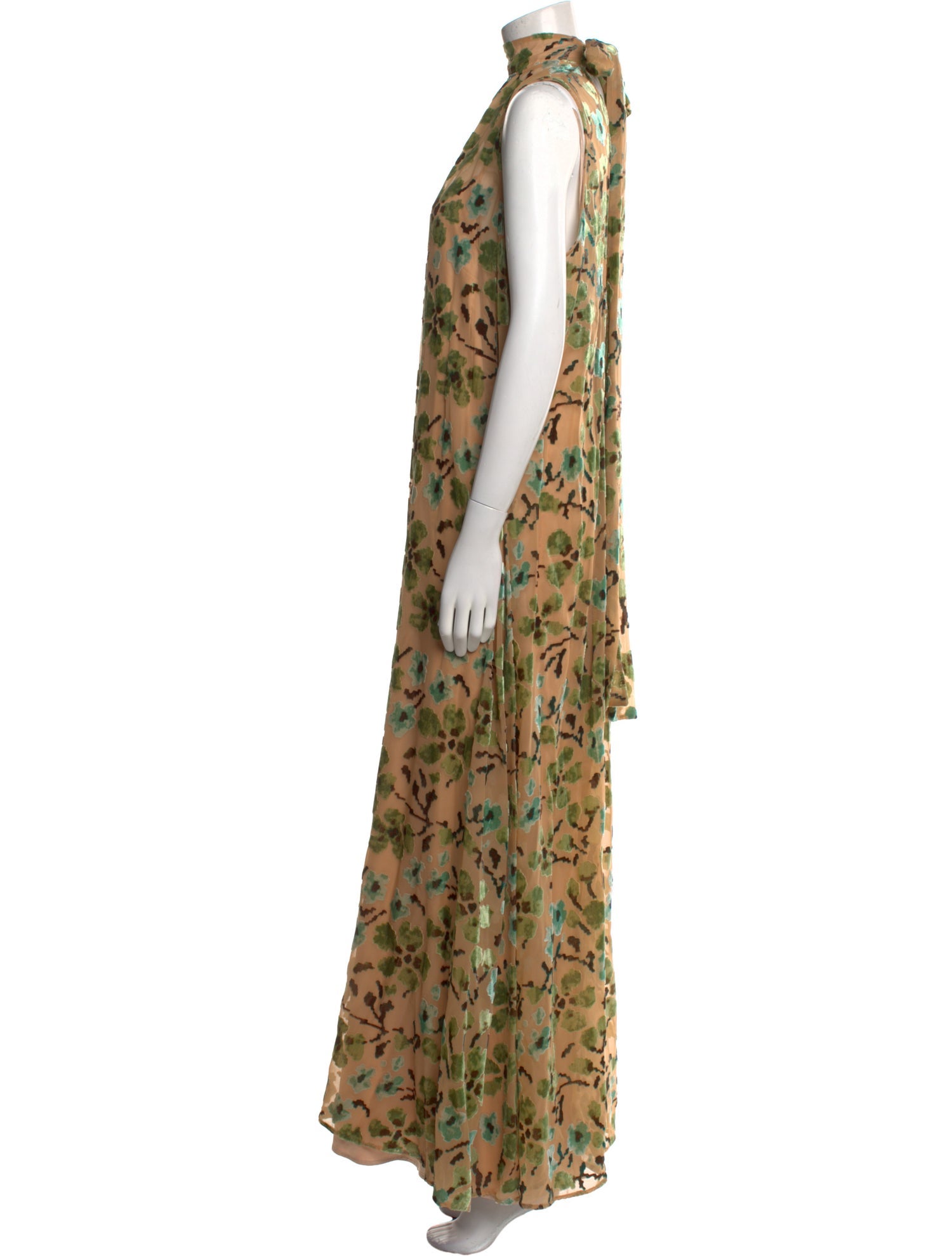 Staud Animal Print Long Dress